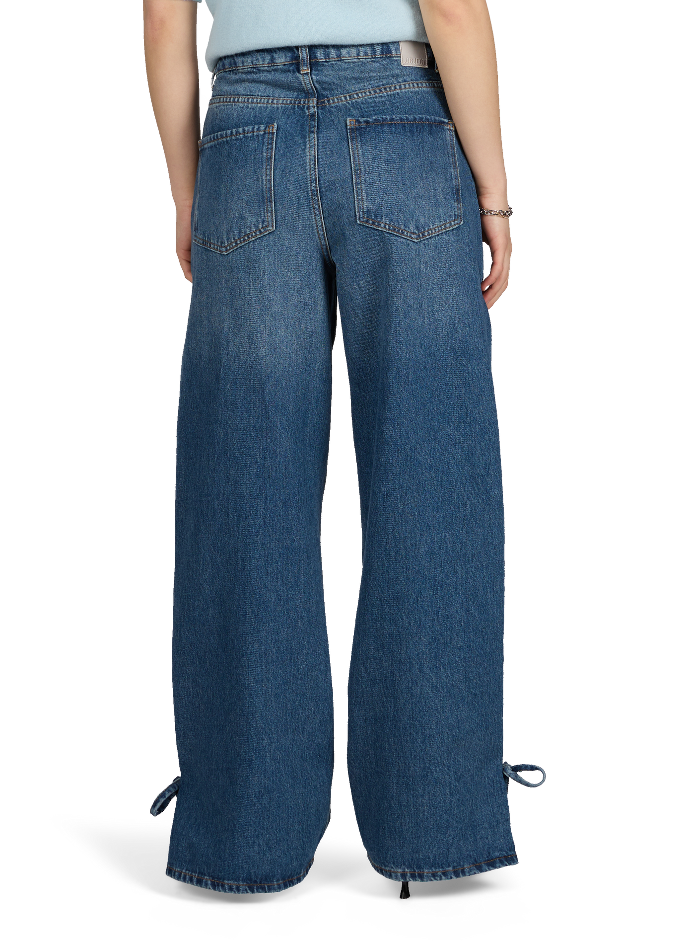 Mid-rise wide-leg jeans OBJECT Blue
