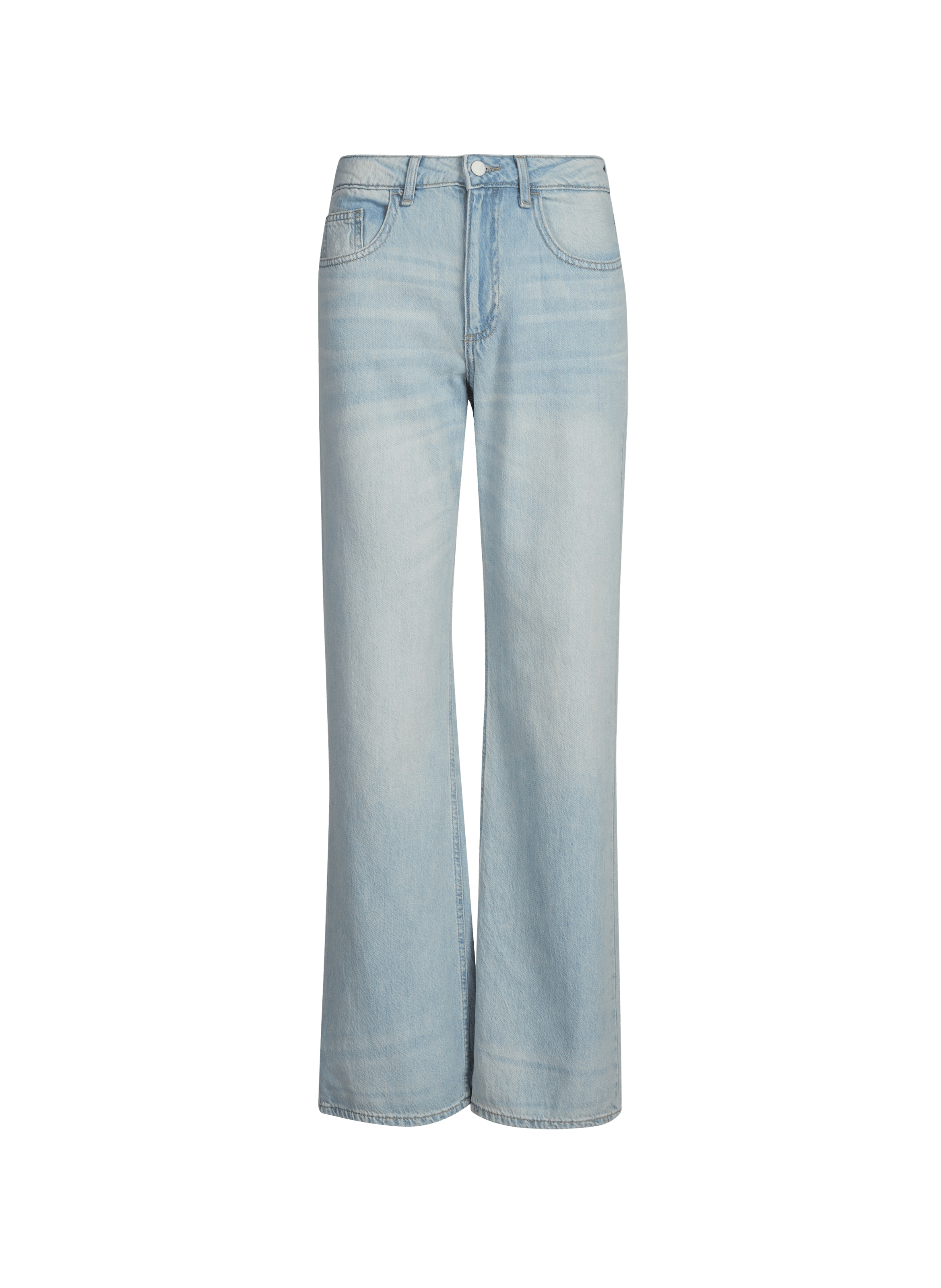 Jeans wide Vipama en coton VILA Bleu