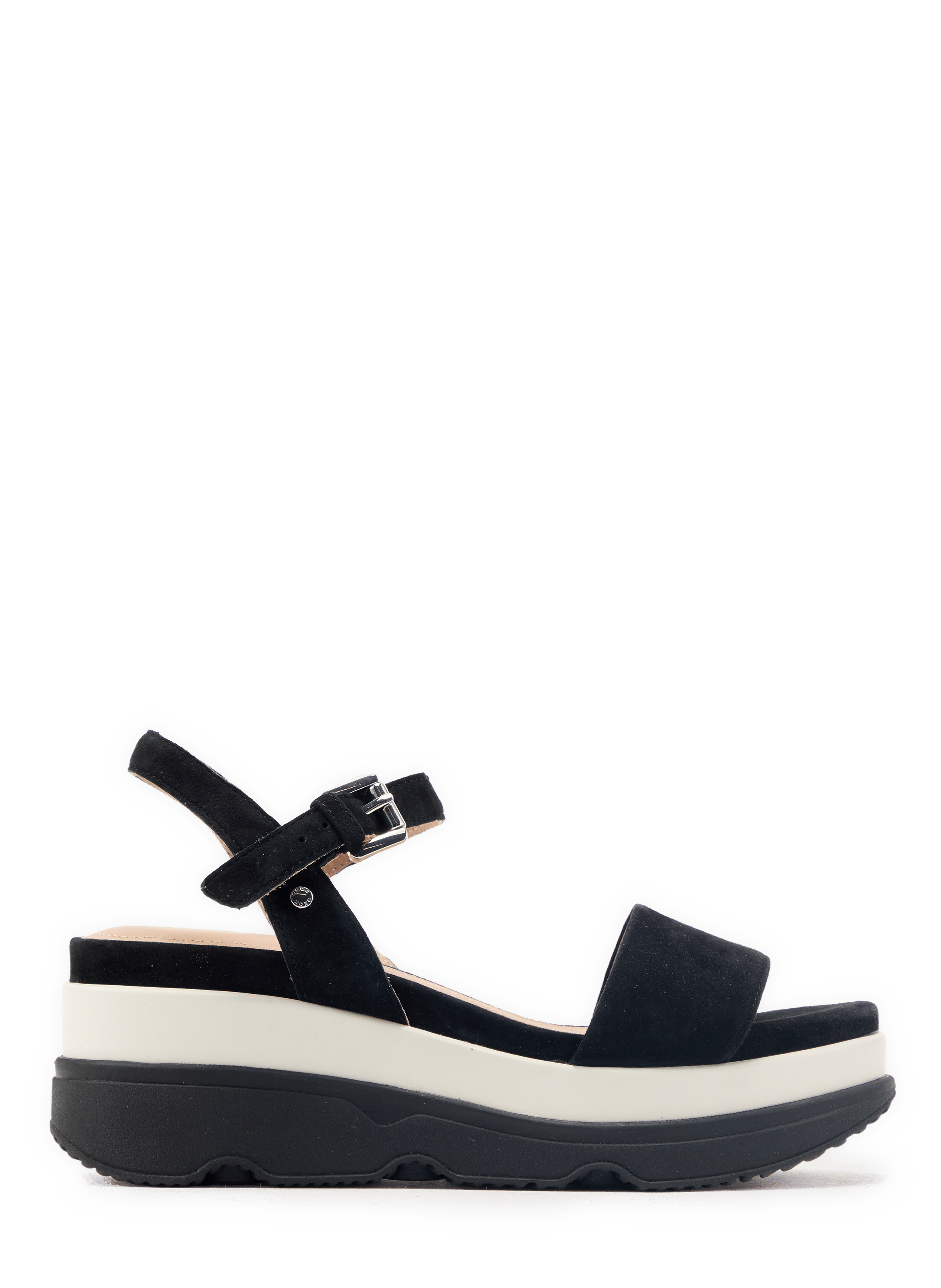 Gardenia leather platform sandals GEOX Black