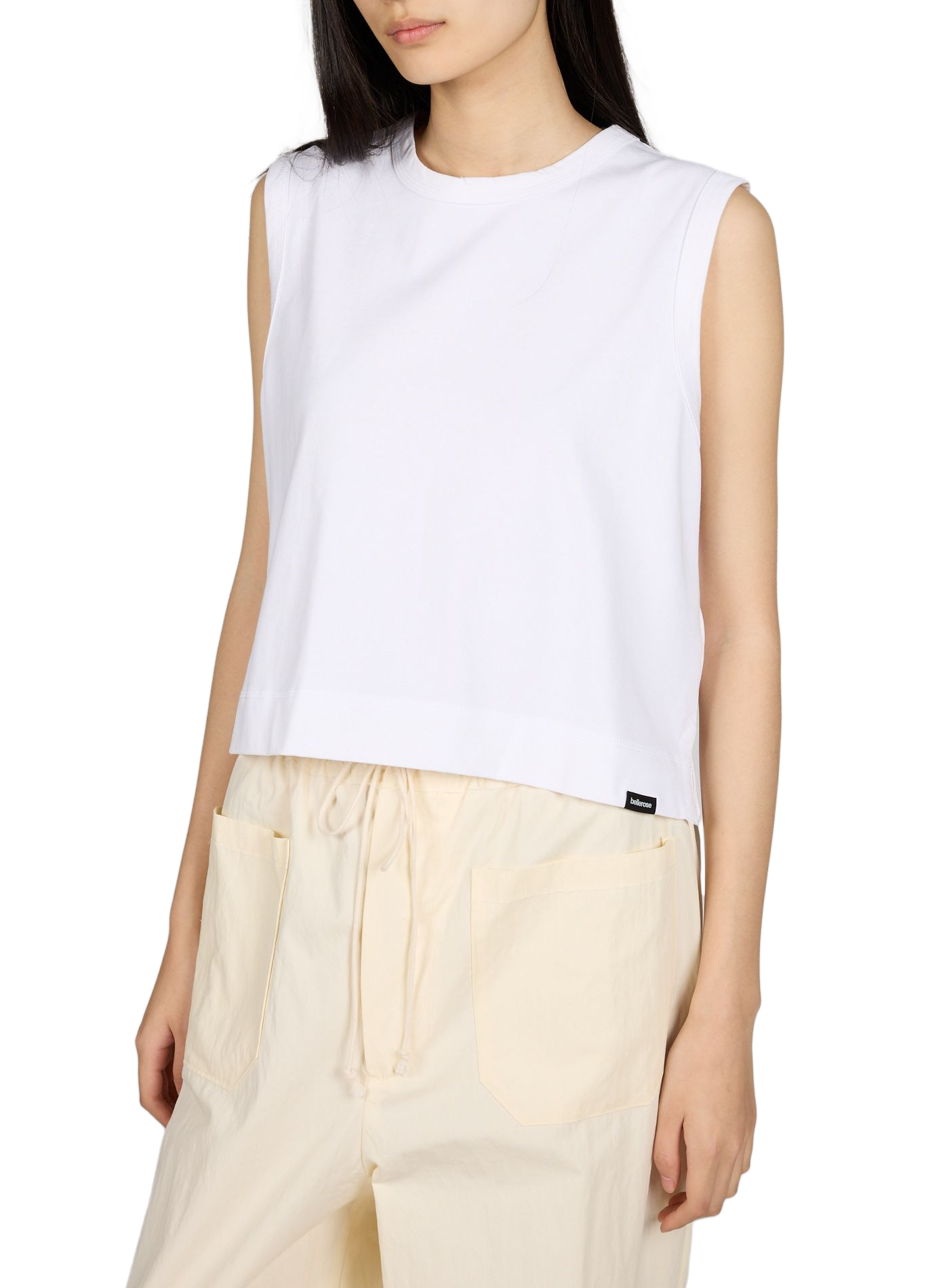 Débardeur en coton  BELLEROSE Blanc
