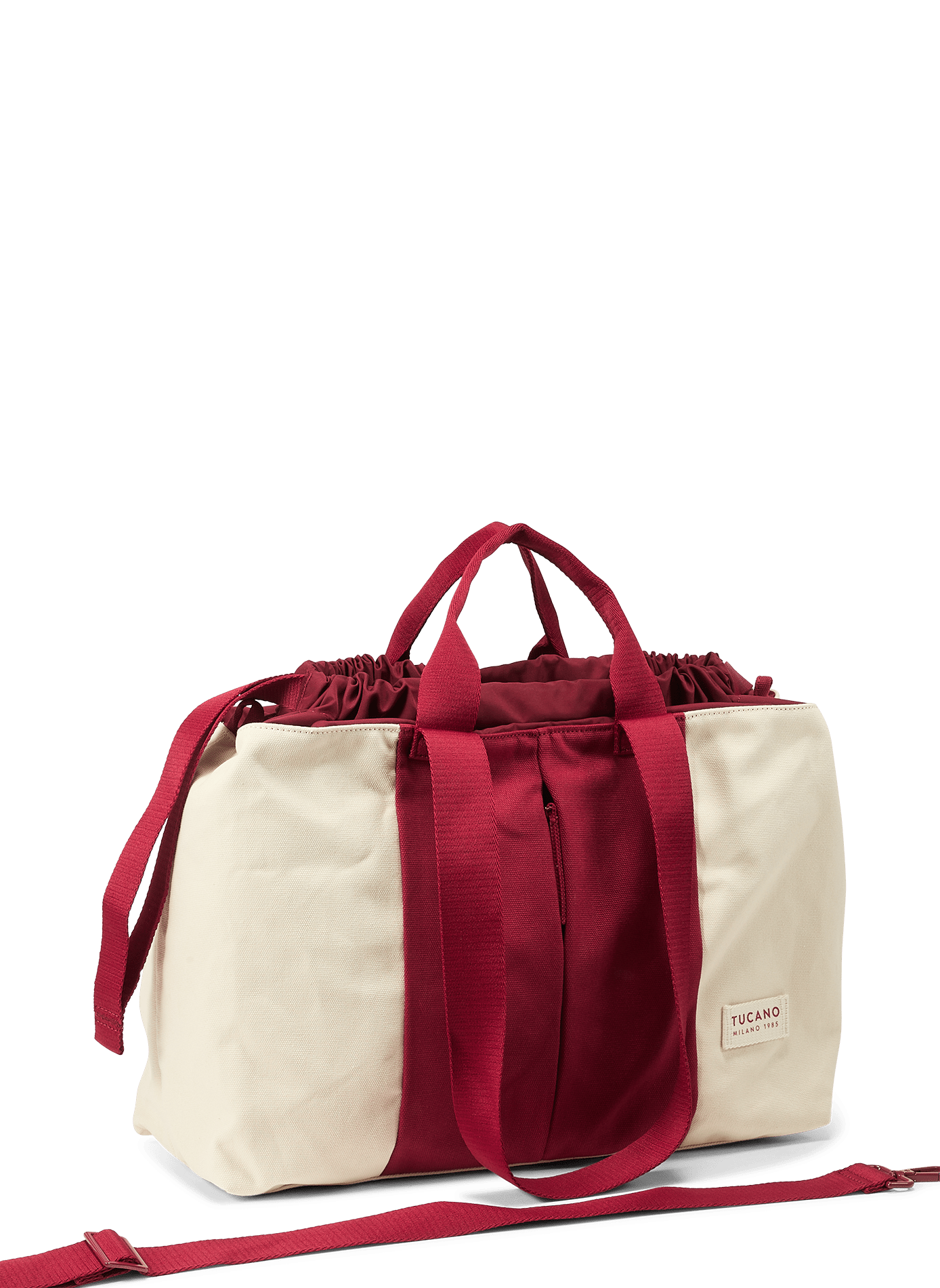 Sac à main en toile et coton TUCANO Rouge