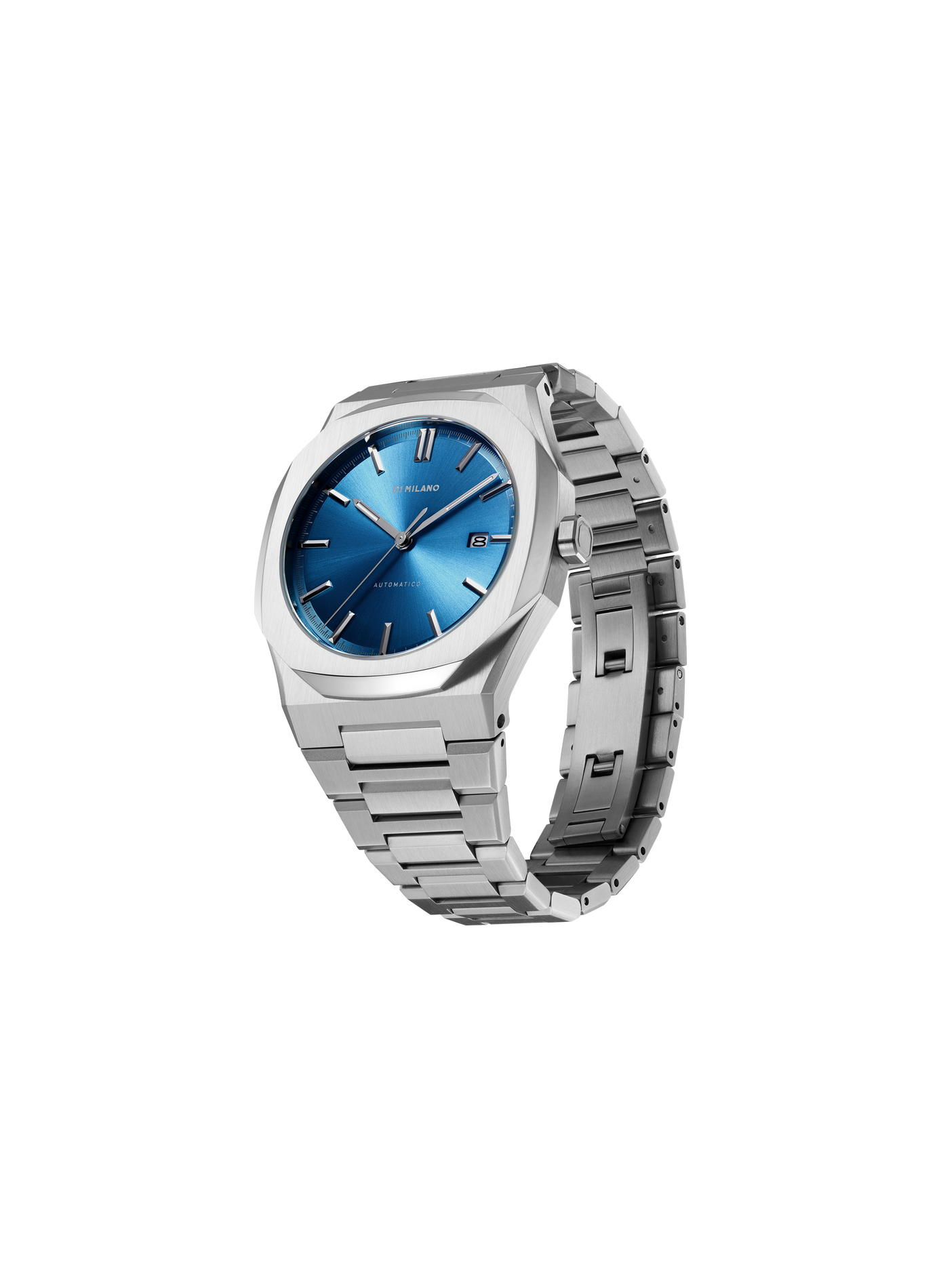 Montre Blue en acier inoxydable D1 MILANO Argent