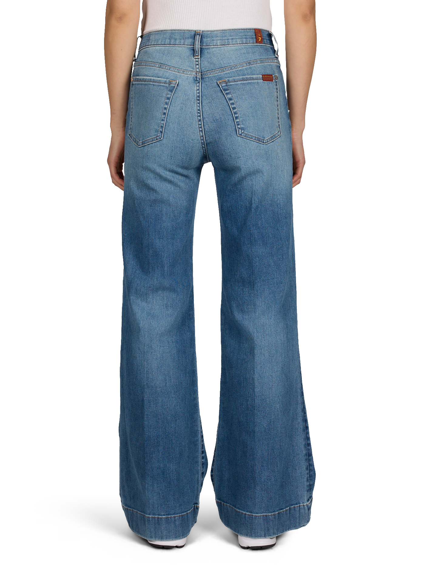 High-waisted flare jeans 7 FOR ALL MANKIND Blue