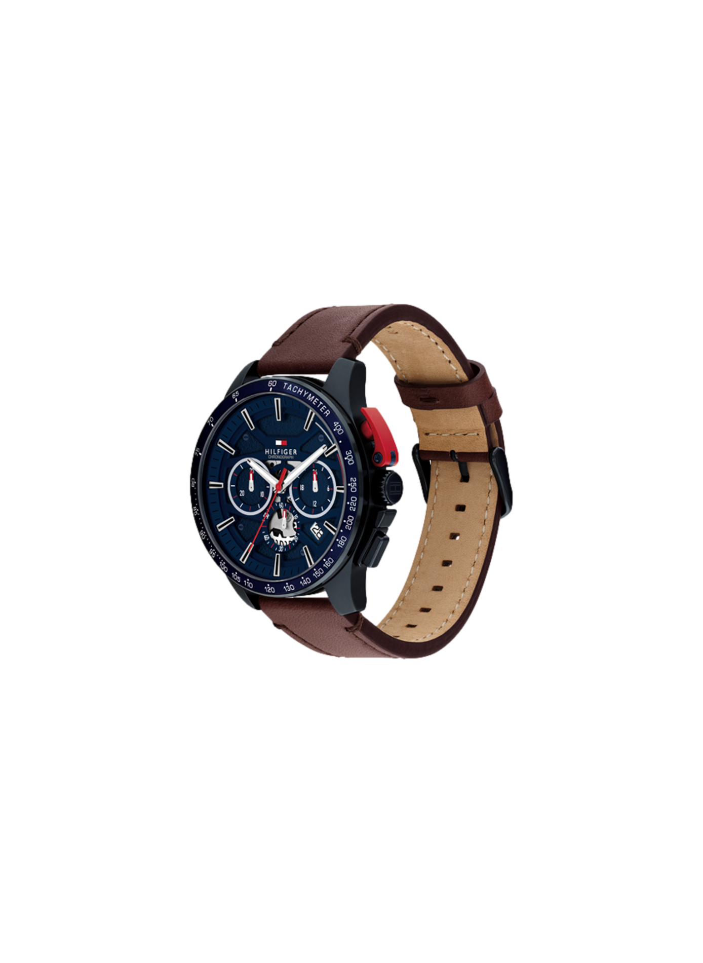 Montre Bank en cuir TOMMY HILFIGER MONTRES Marron