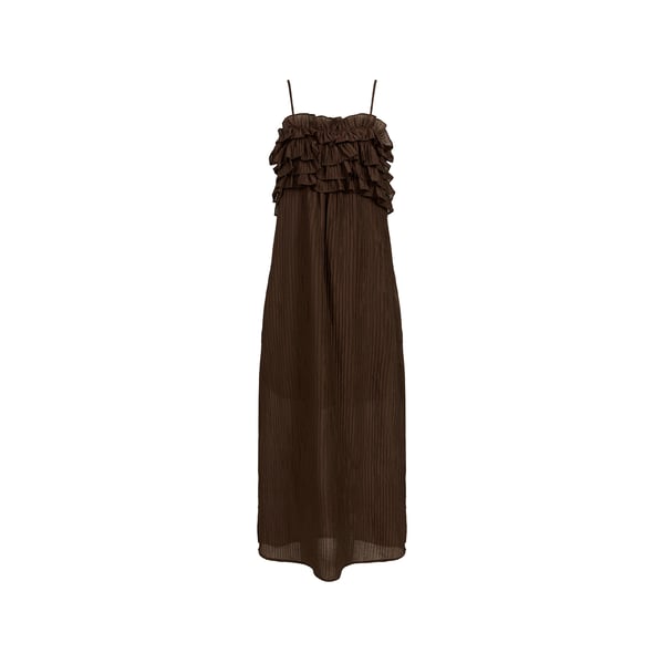 Robe plissée à fines bretelles Robe plissée à fines bretelles