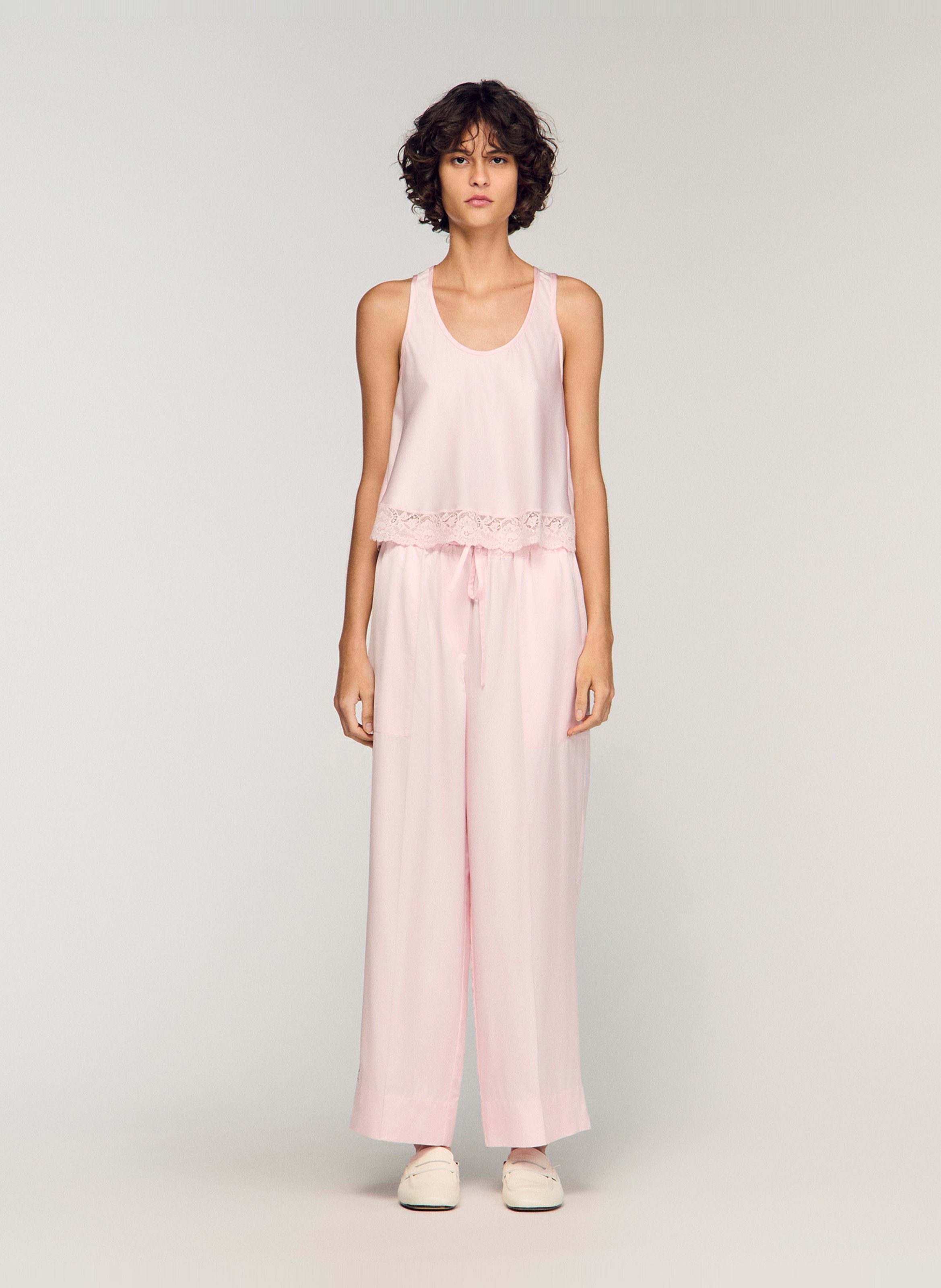 Pantalon large SANDRO Rose