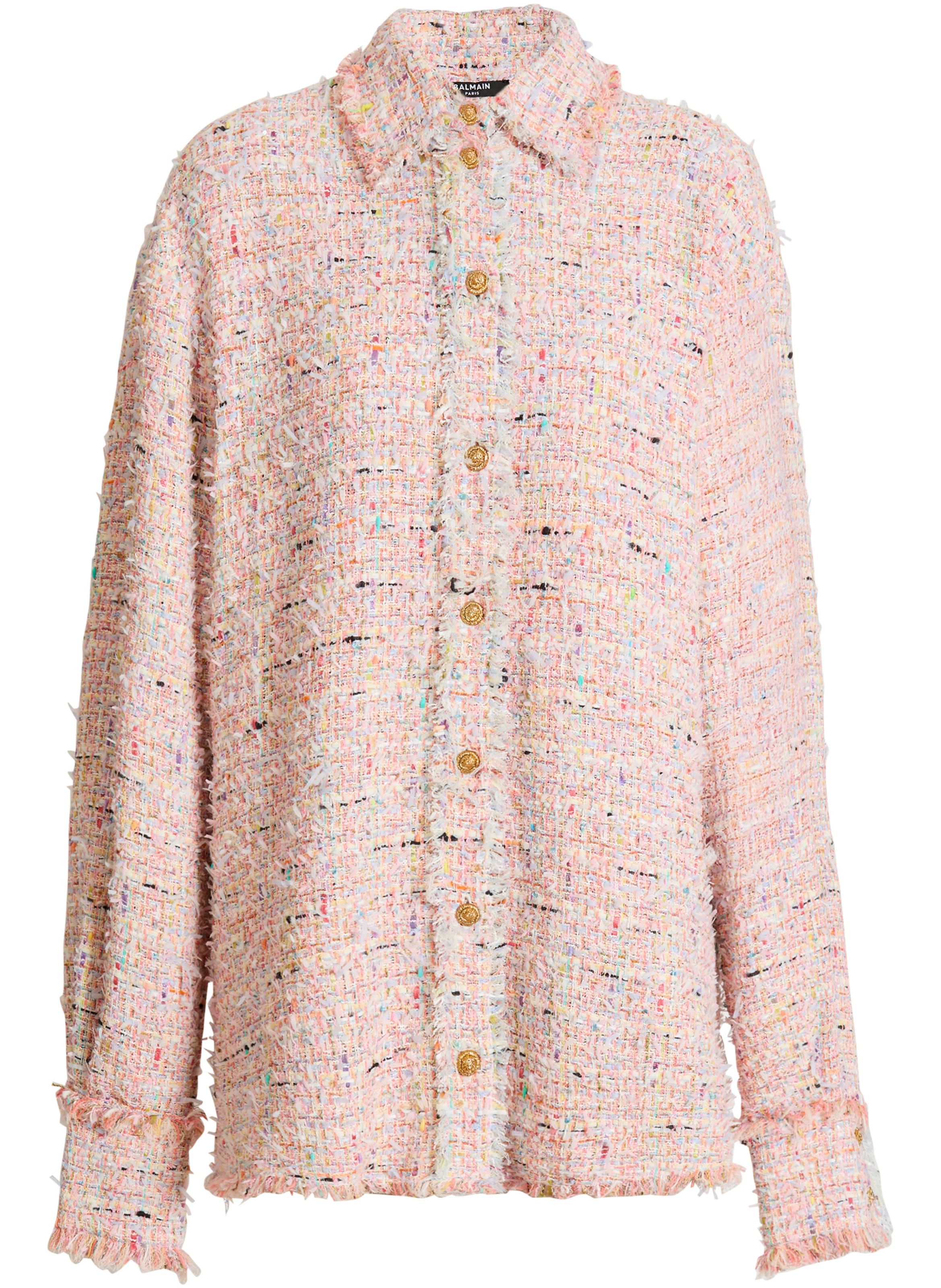 Surchemise en tweed BALMAIN Rose