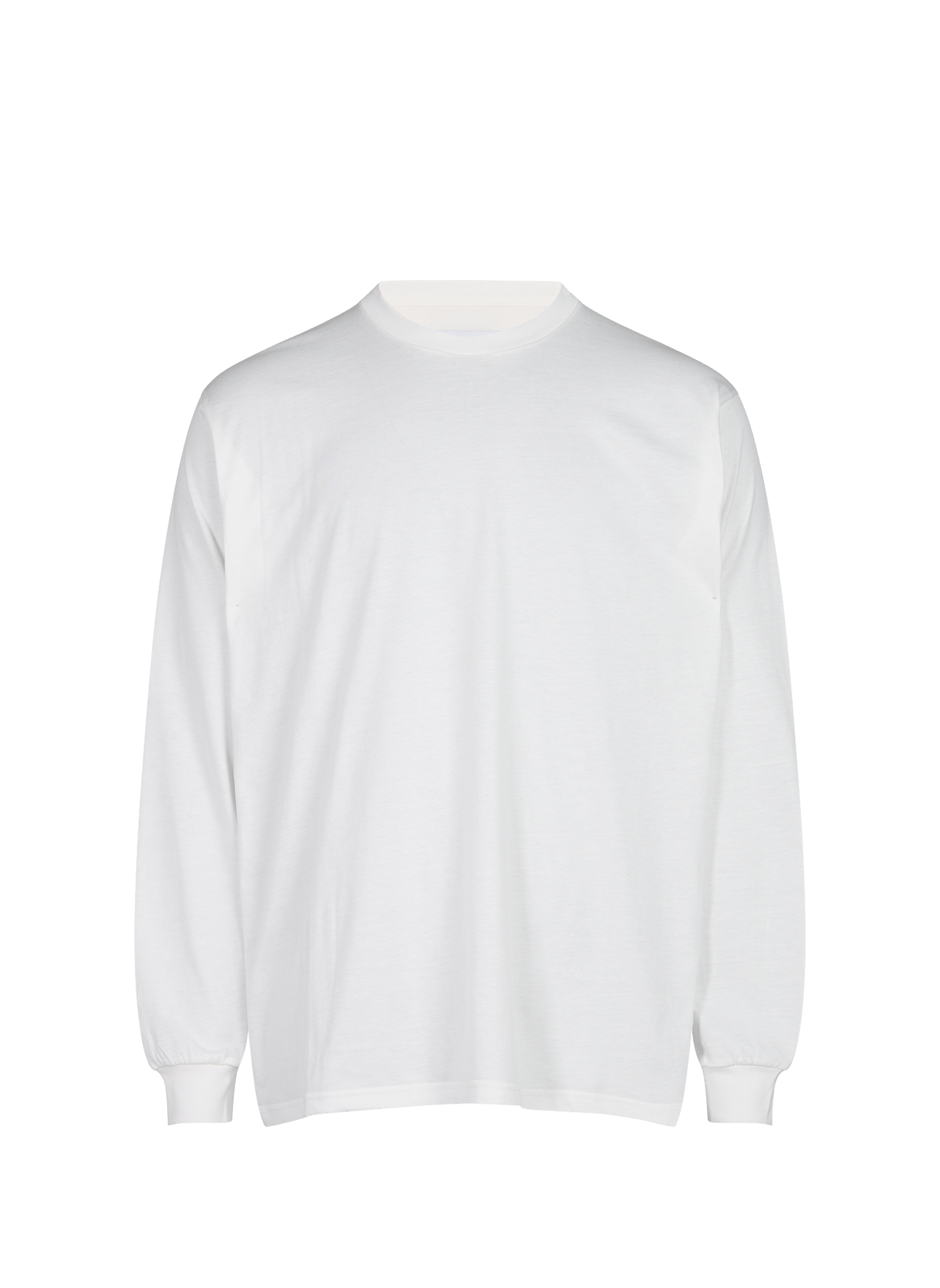 Straight-fit cotton T-shirt SSSTEIN White