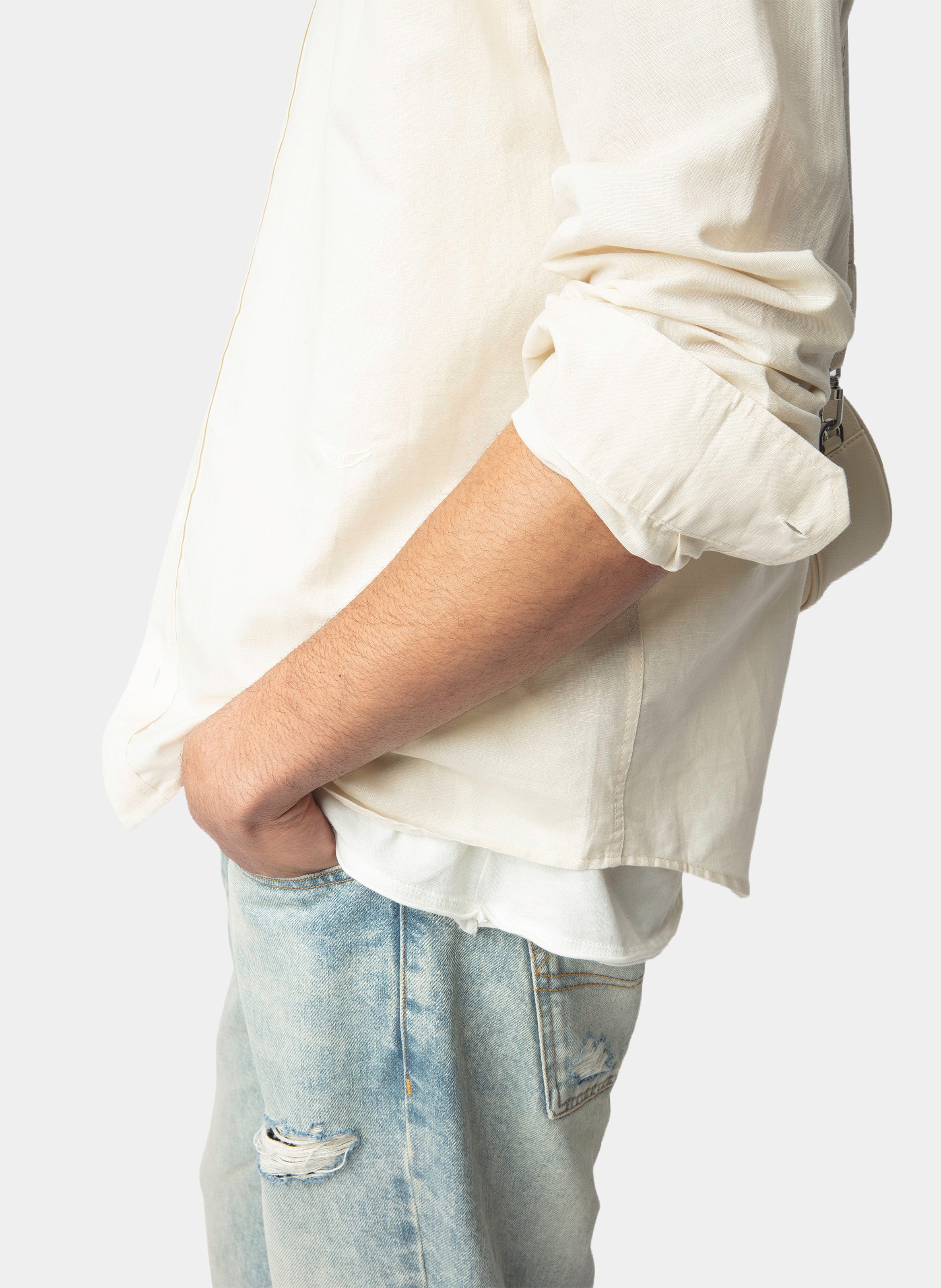 Stan mixed linen shirt ZADIG&VOLTAIRE Beige