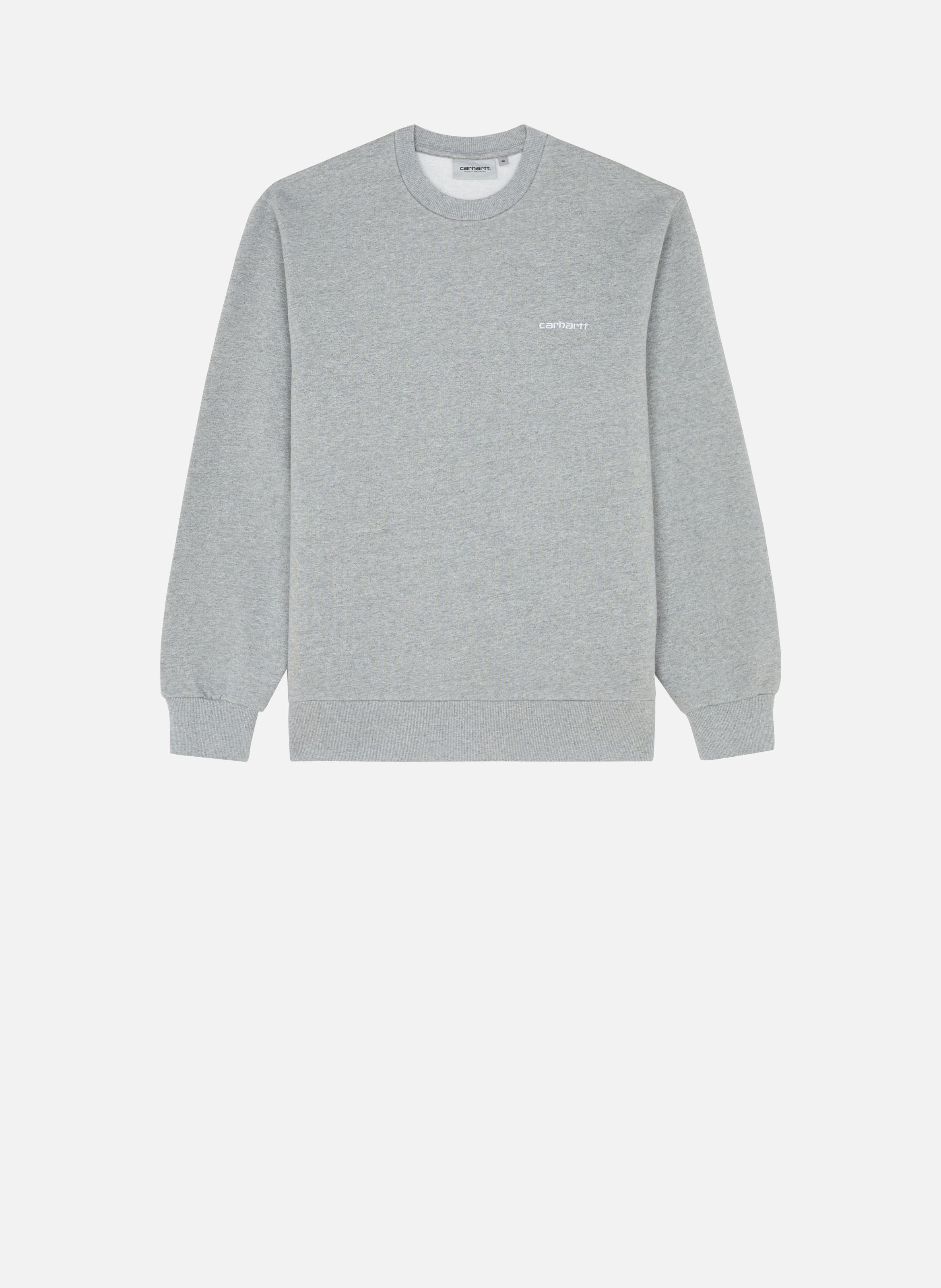 Sweatshirt script embroidery sweat CARHARTT WIP Gris