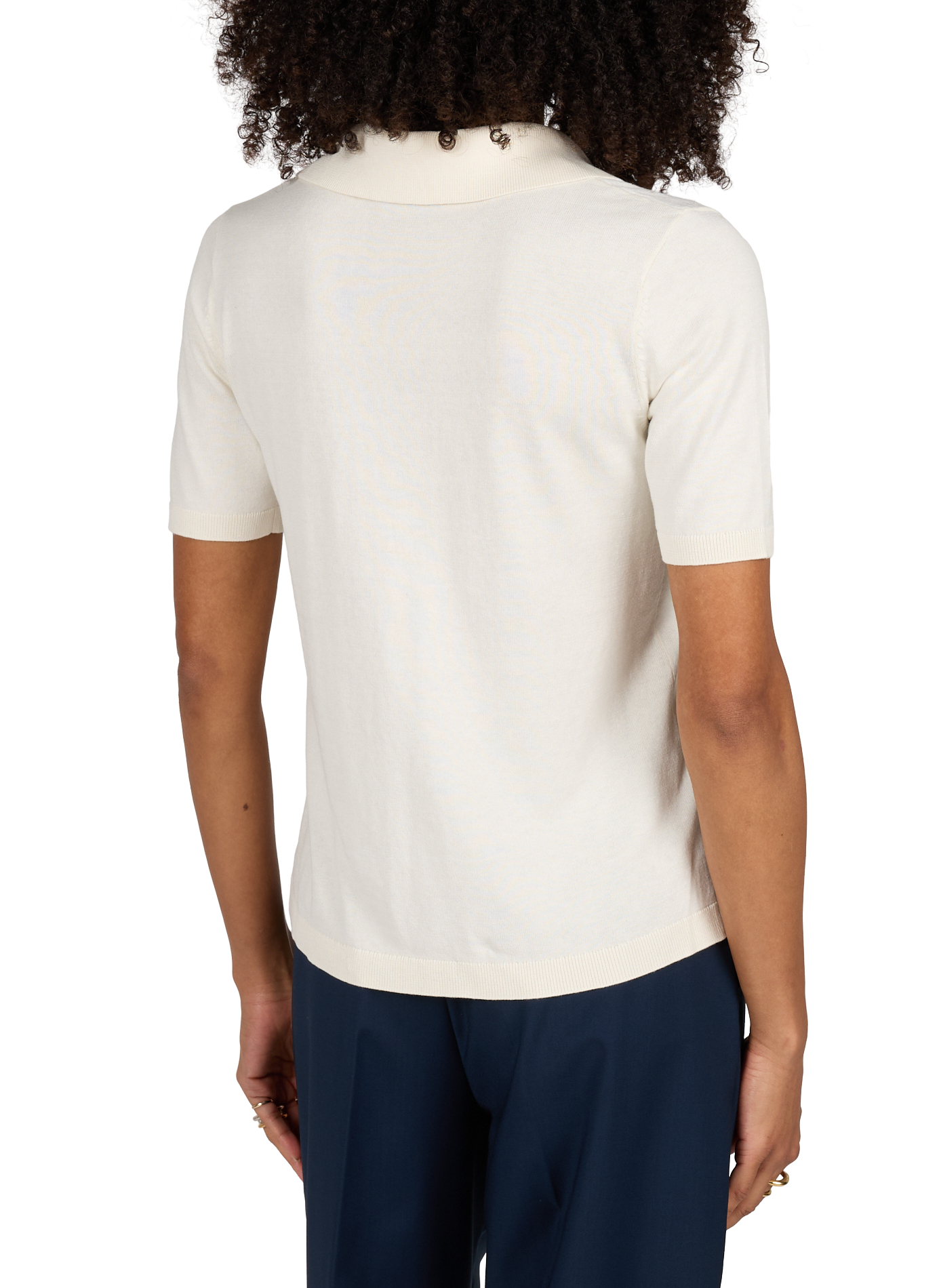 Short-sleeved silk blend polo MAX MARA WEEK END Beige