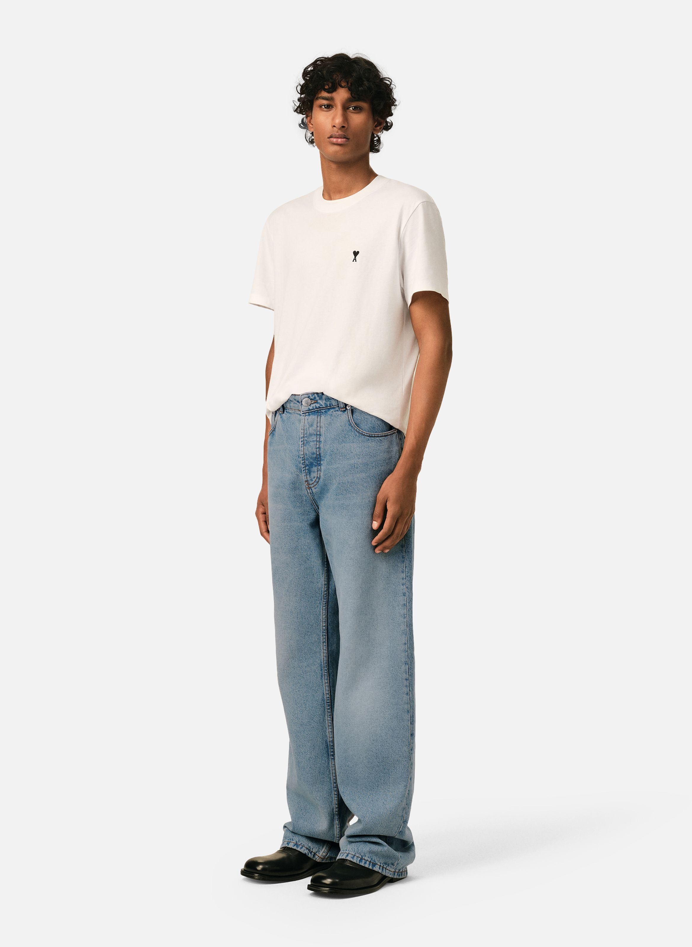 Jean coupe large AMI PARIS Bleu