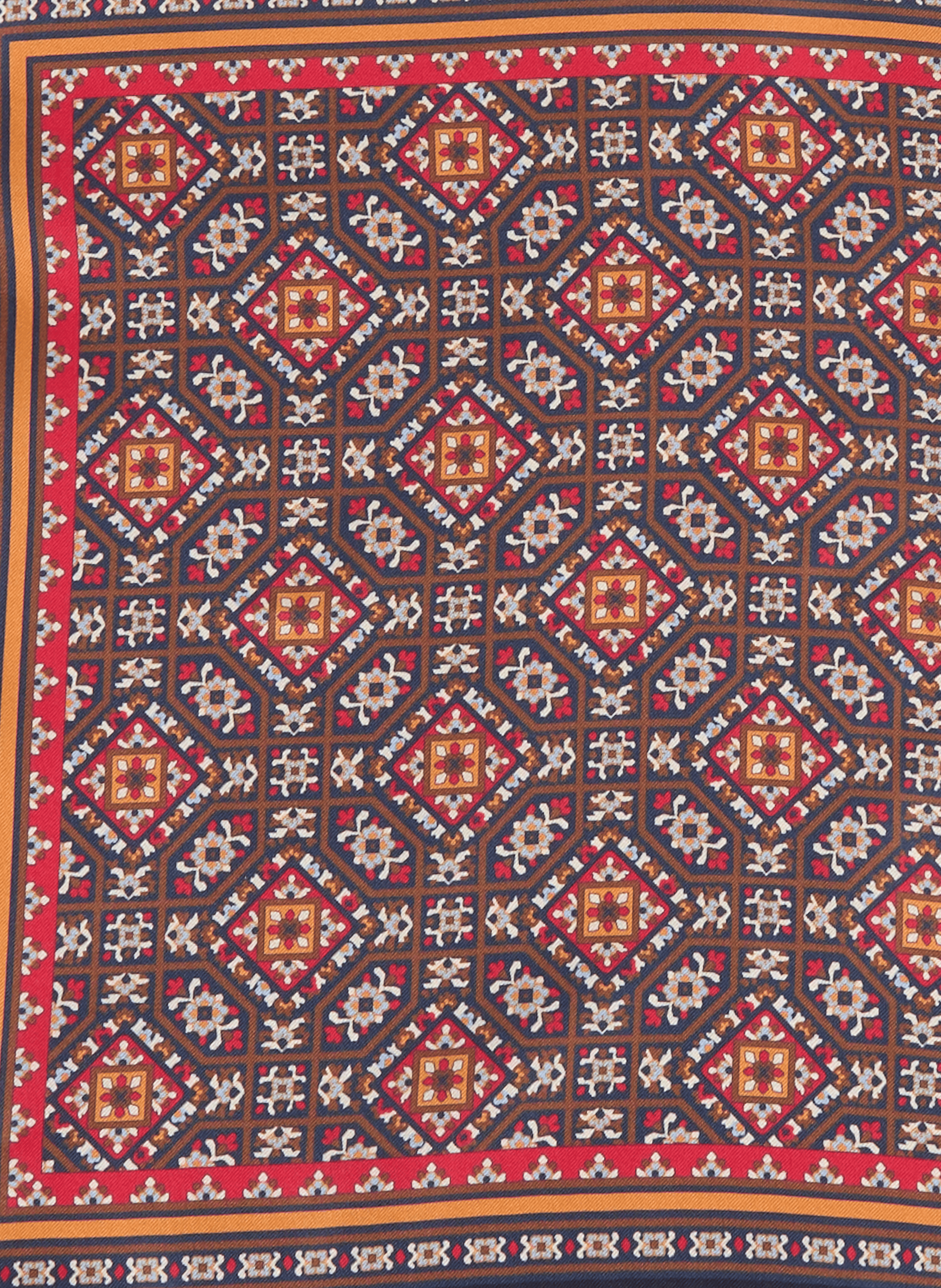 Patterned silk square scarf AU PRINTEMPS PARIS Multicolour