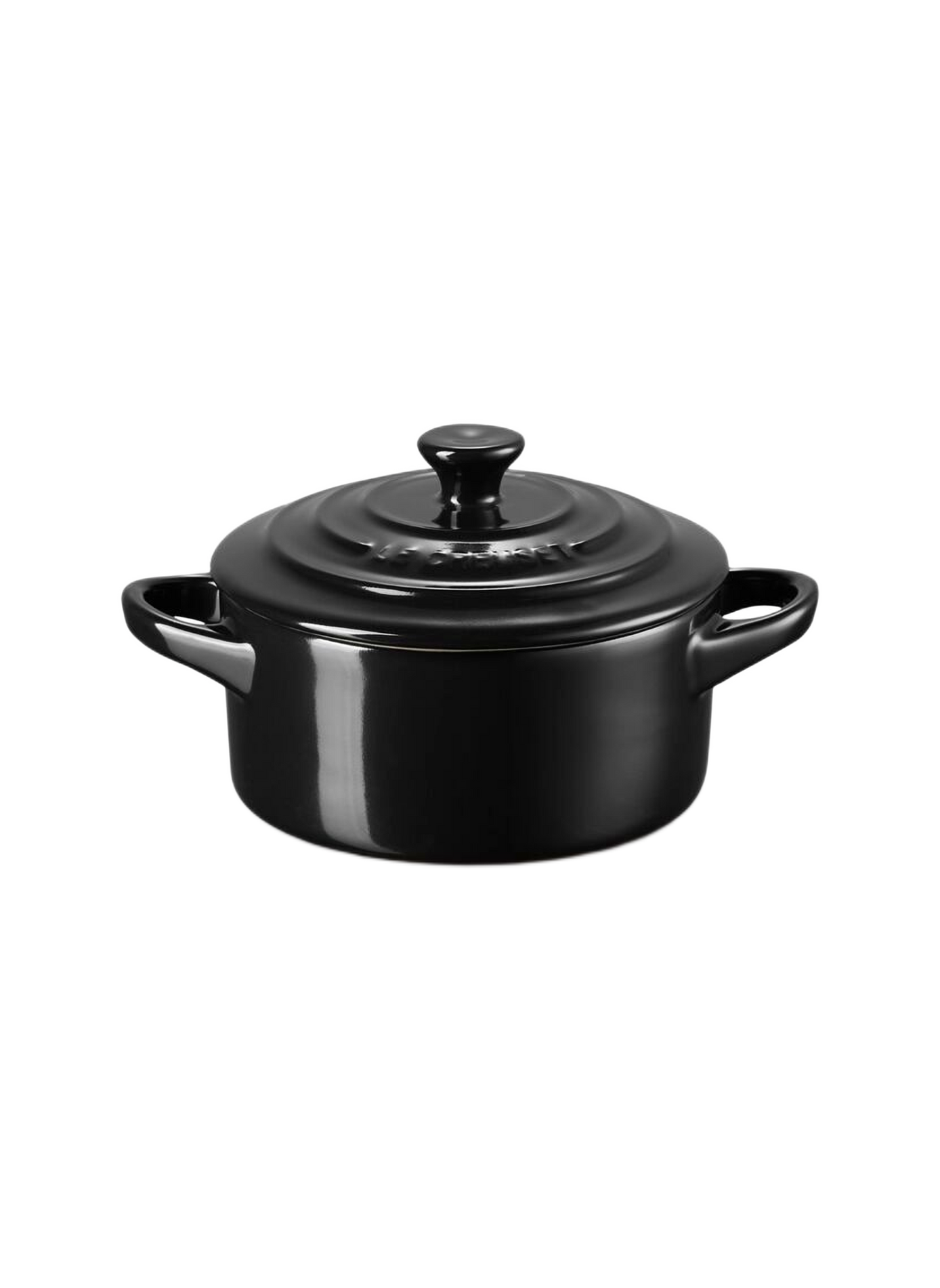 Mini-Kochtopf aus Keramik LE CREUSET Schwarz