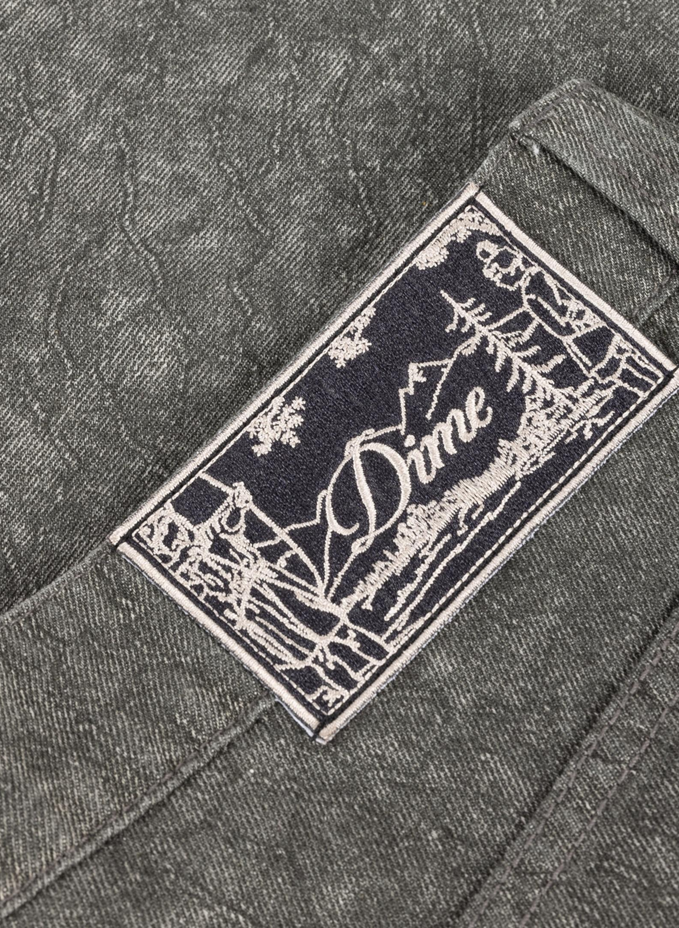 Wide-leg cotton jeans DIME Grey