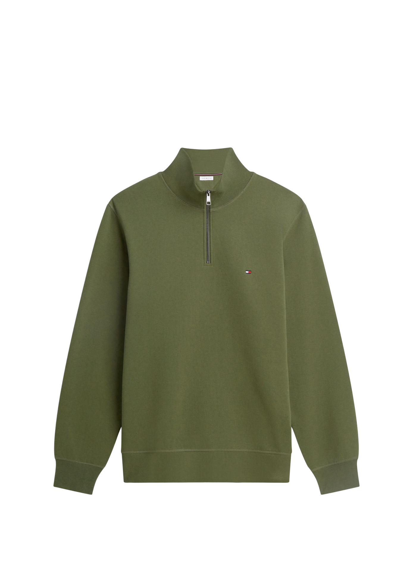 Relaxed-fit trucker-neck sweatshirt in a cotton blend TOMMY HILFIGER Green
