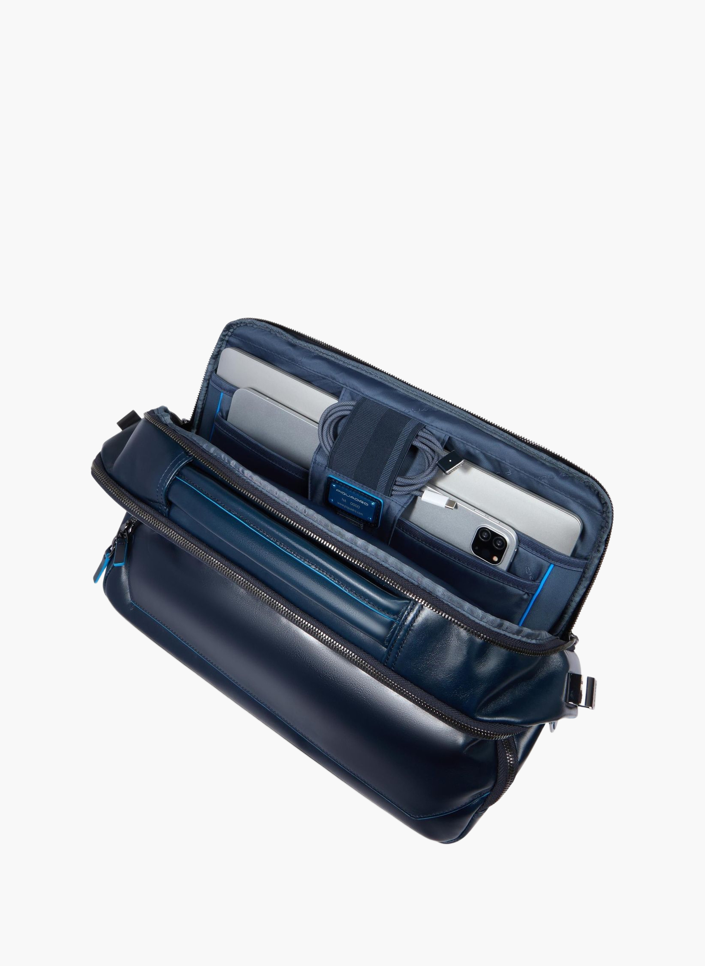 Sac à ordinateur 15,6" personnalisable PIQUADRO Bleu