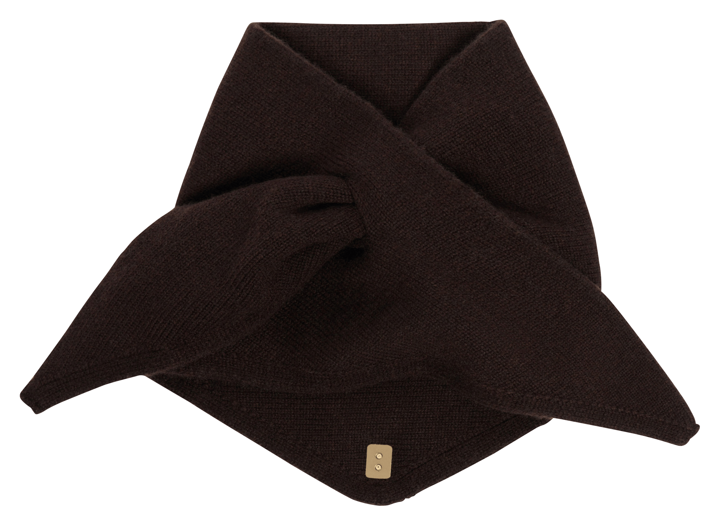 Foulard à rayures en laine mélangée SANDRO Marron