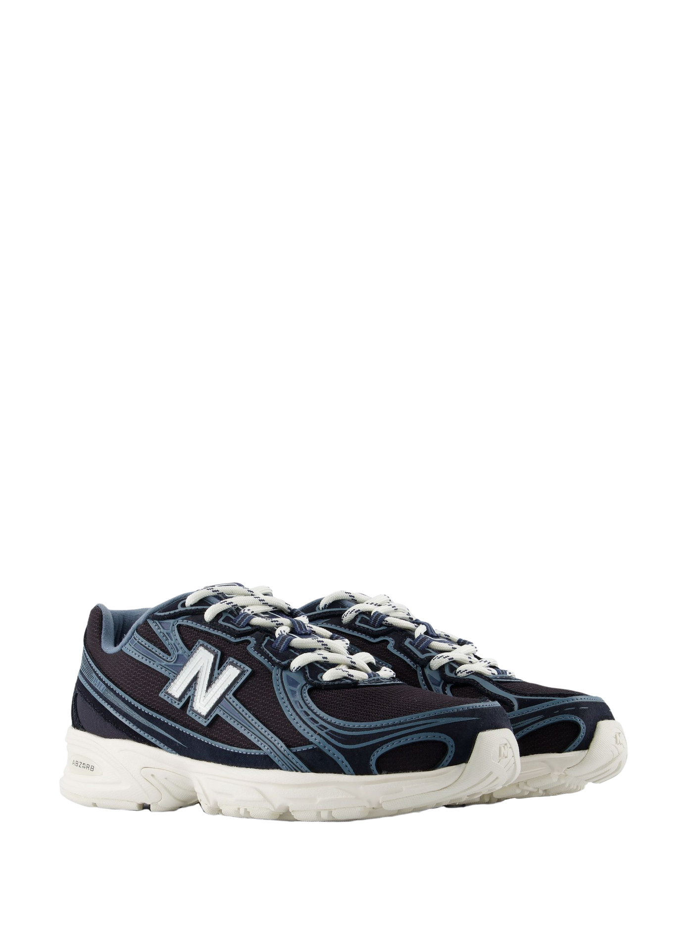 Low-top sneakers 740 in mixed leather NEW BALANCE Blue
