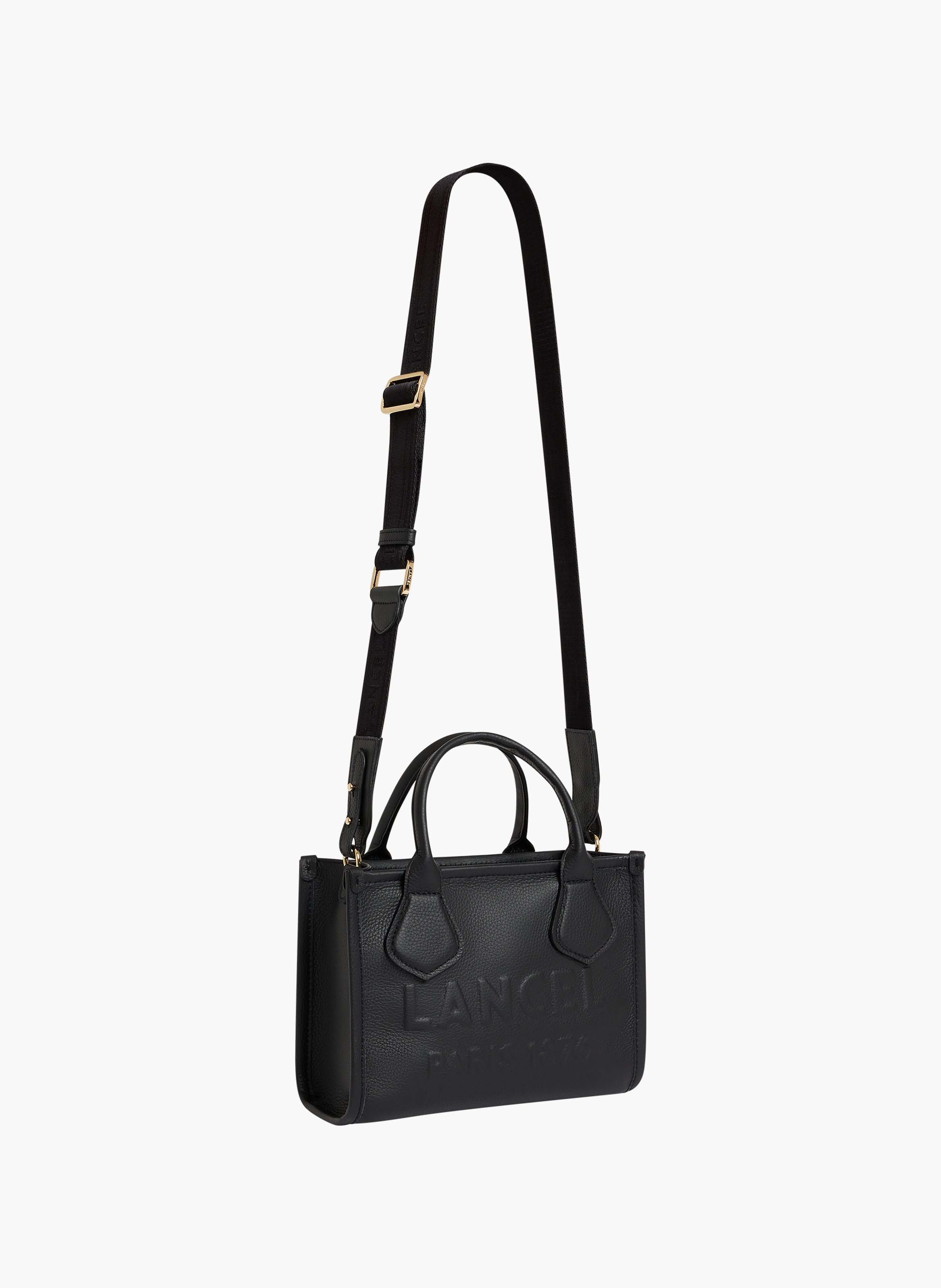 Ritstas Shopper voor dagelijks gebruik van Lancel in leer LANCEL Zwart