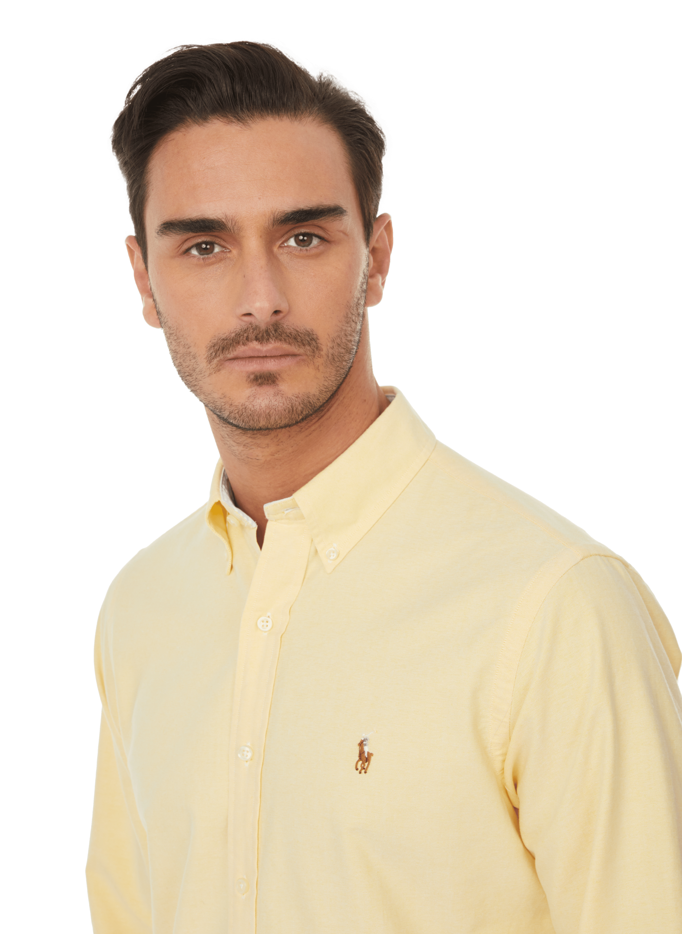 Cotton poplin shirt POLO RALPH LAUREN Yellow