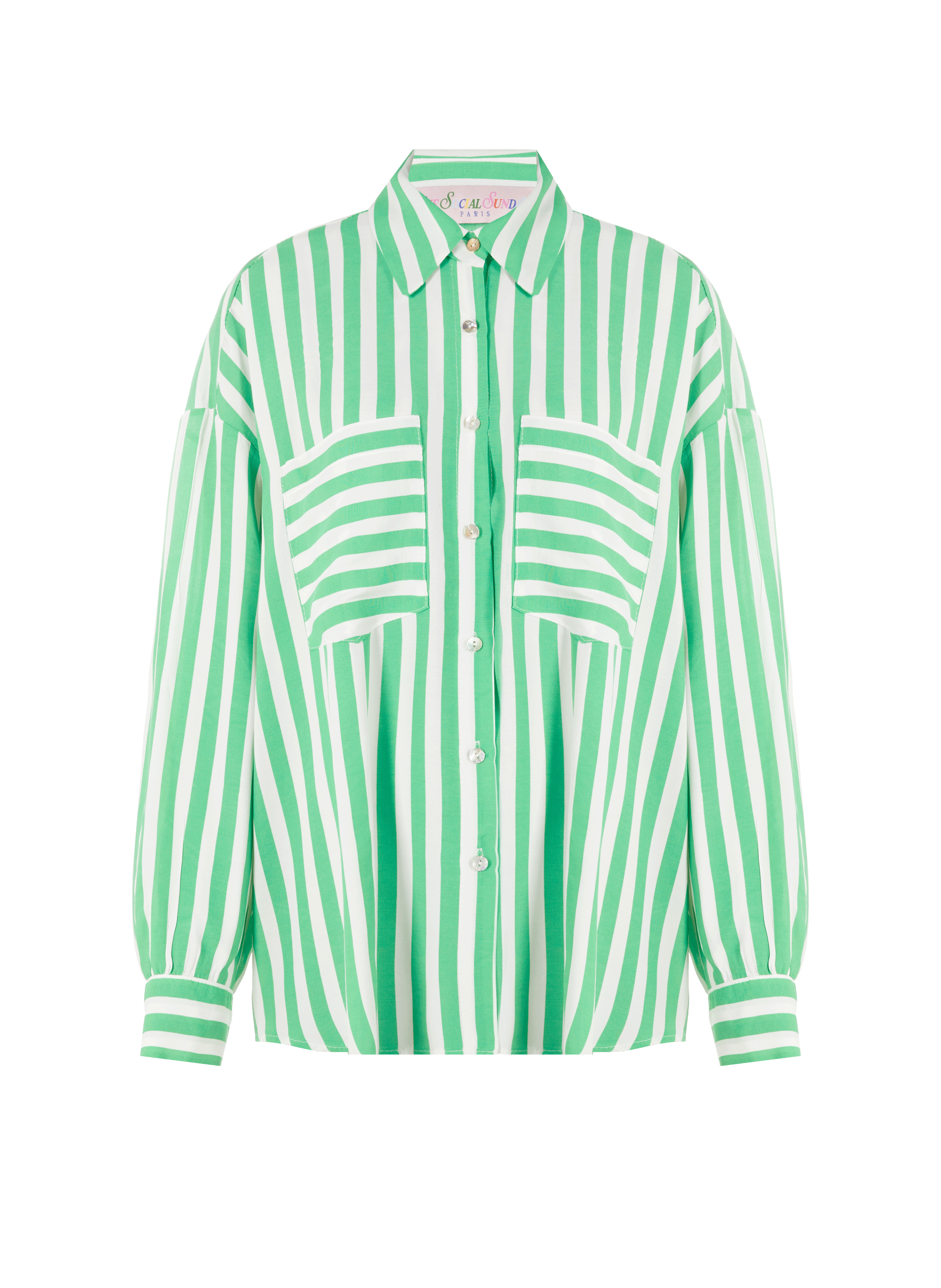 Chemise ample à rayures