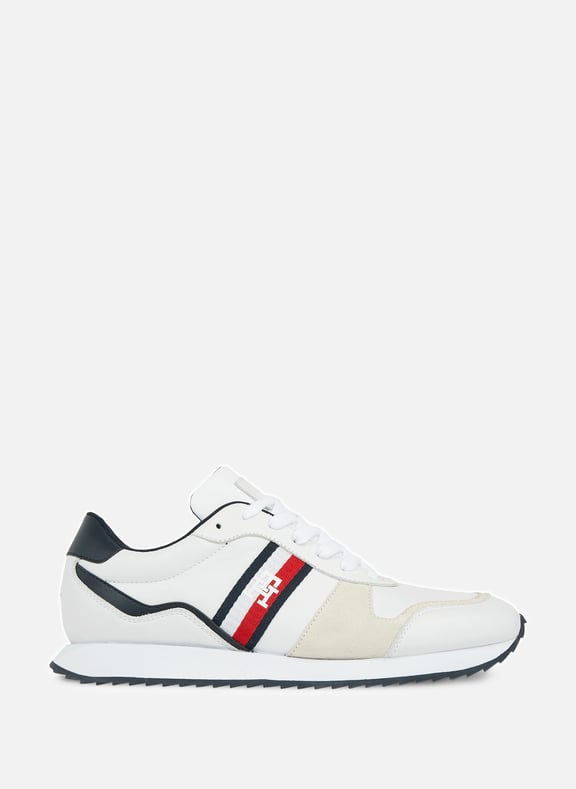 LEATHER RUNNING SNEAKERS TOMMY HILFIGER for MEN Printemps