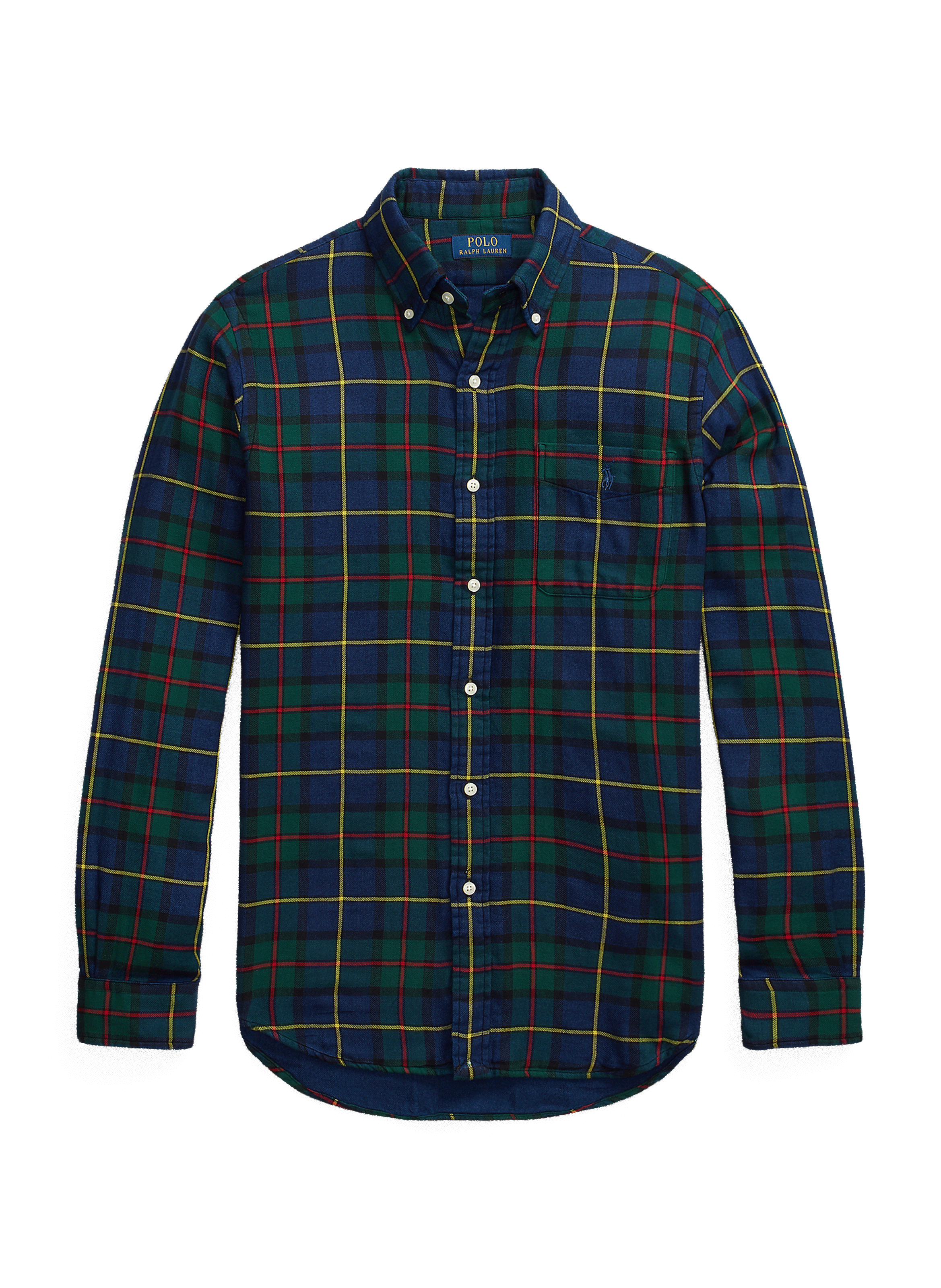 Chemise à carreaux en flanelle de coton