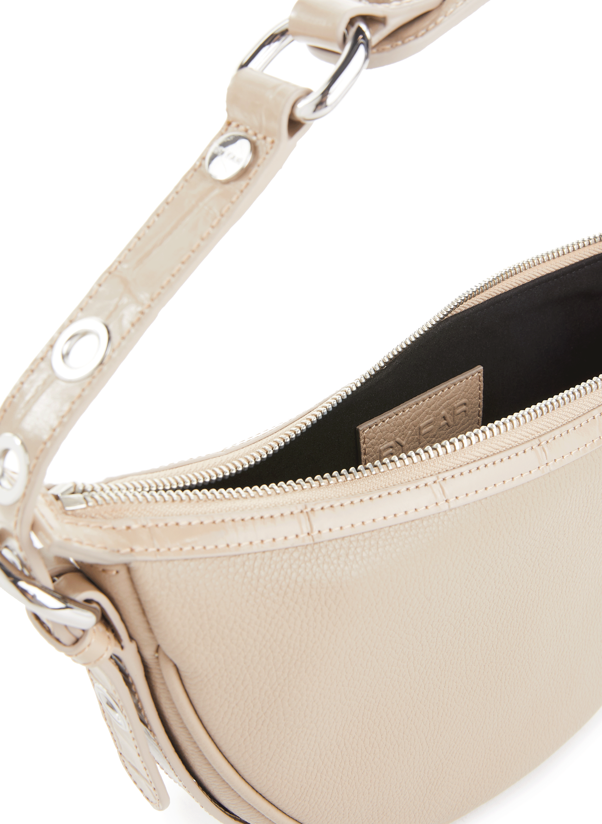 Sac en cuir BY FAR Beige