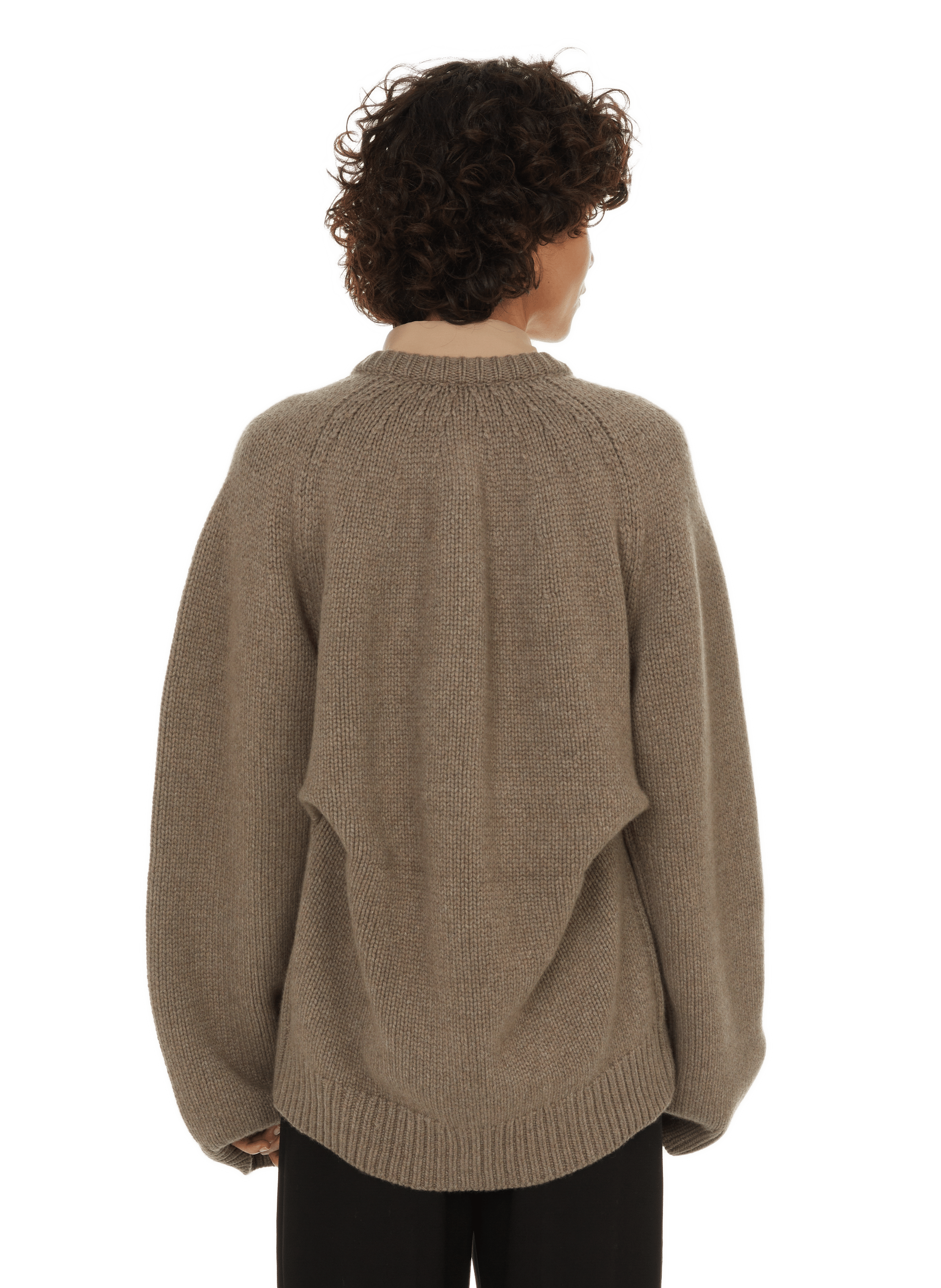Cardigan en chanvre KHAITE Marron