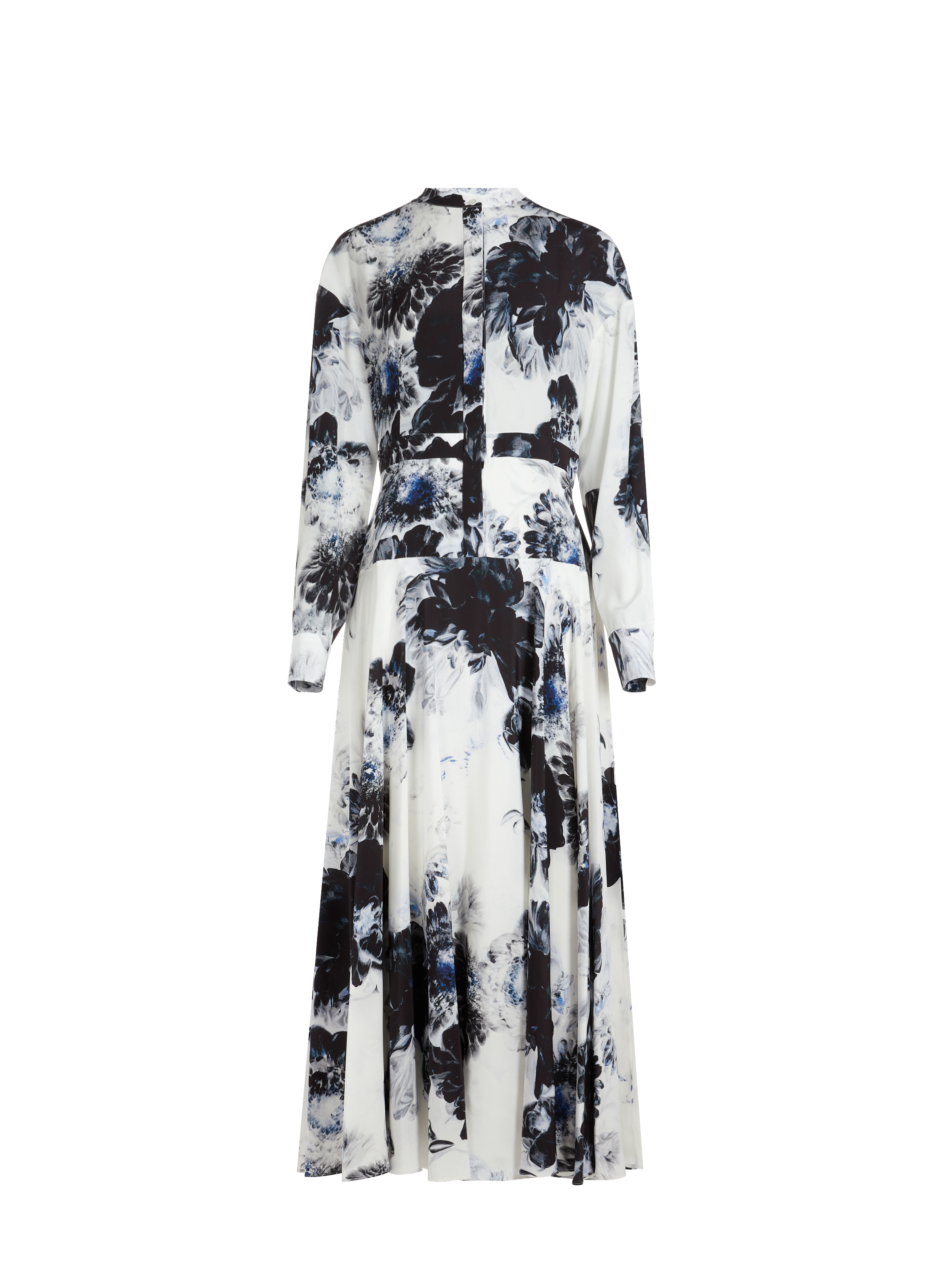 Robe longue à motif en soie  Multicolore