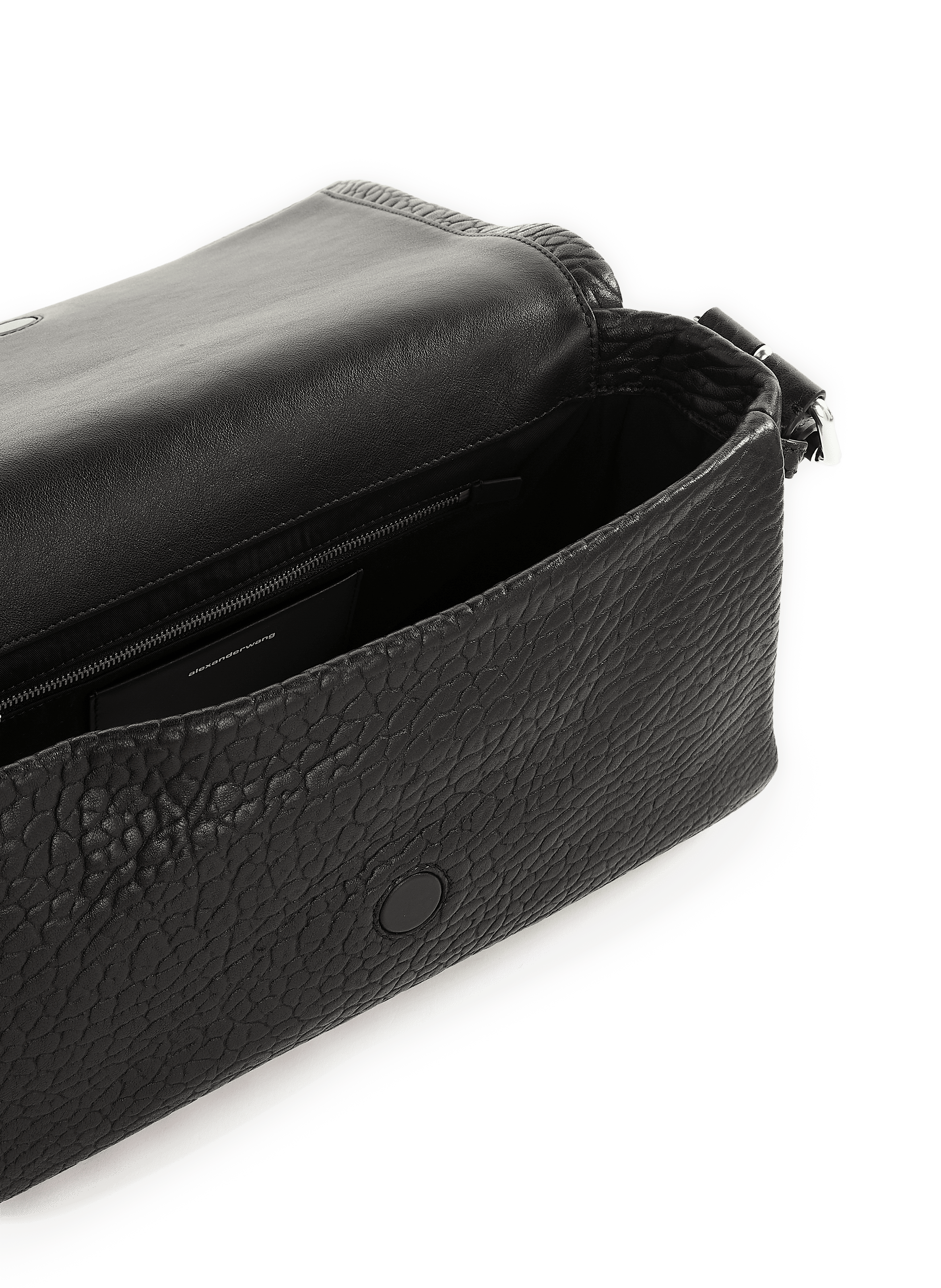 Sac à bandoulière en cuir ALEXANDER WANG Noir