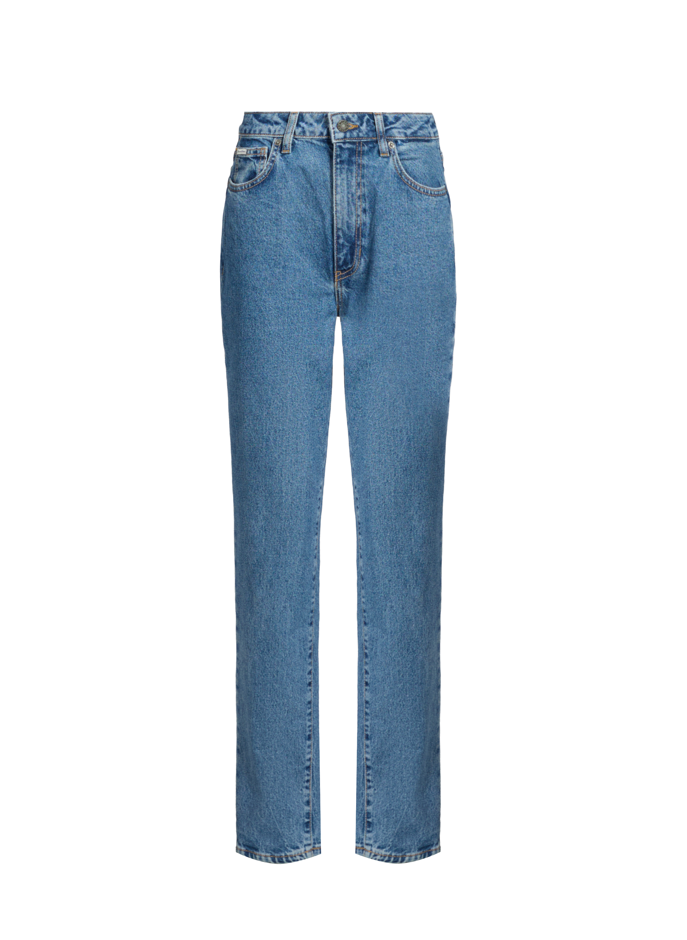 GUESS Cotton mom jeans Blue