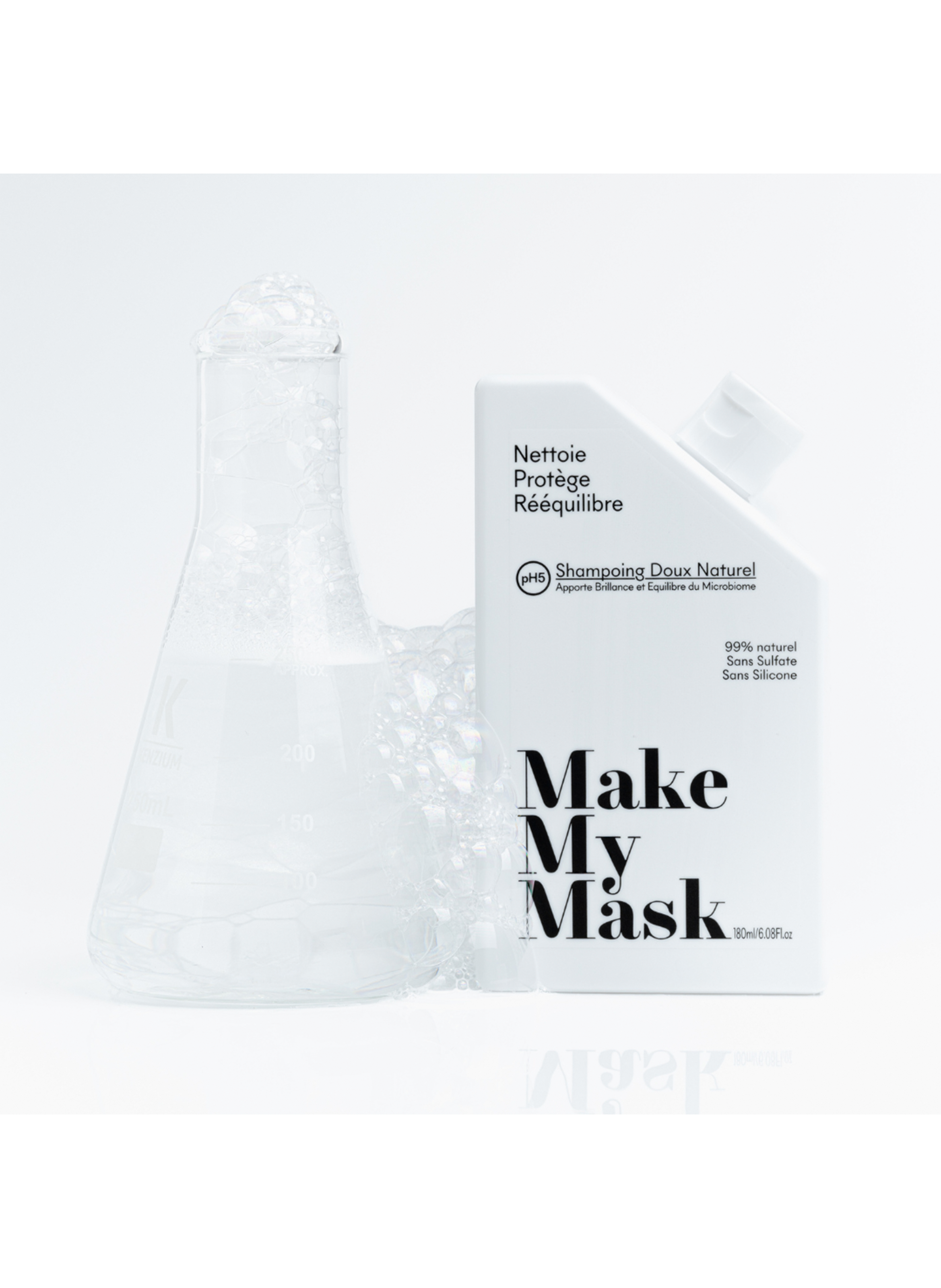 Natural pH5 Shampoo - Sulfate and Silicone Free MAKE MY MASK No color