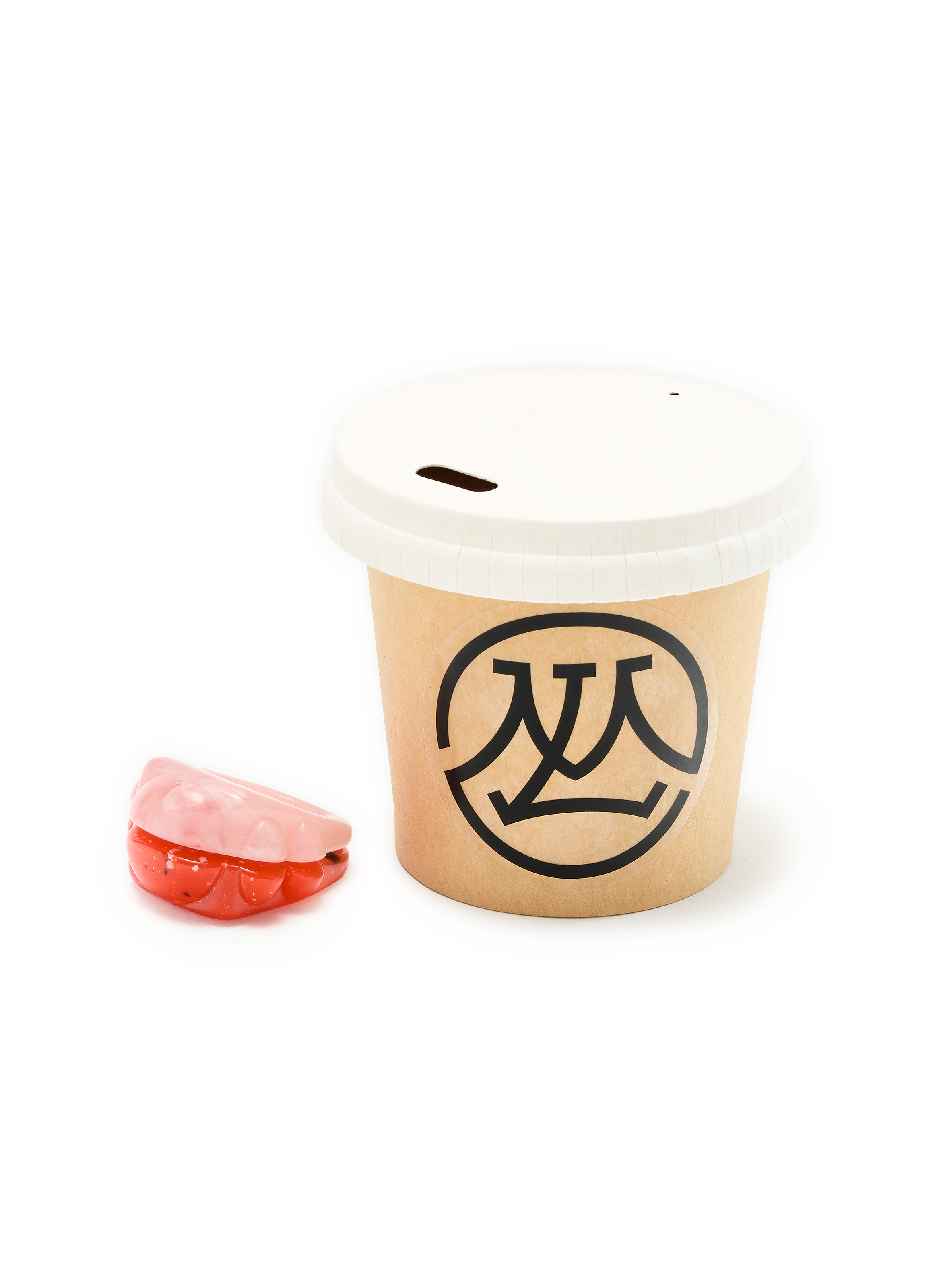 Bague Half Pink Red LA MANSO Multicolore