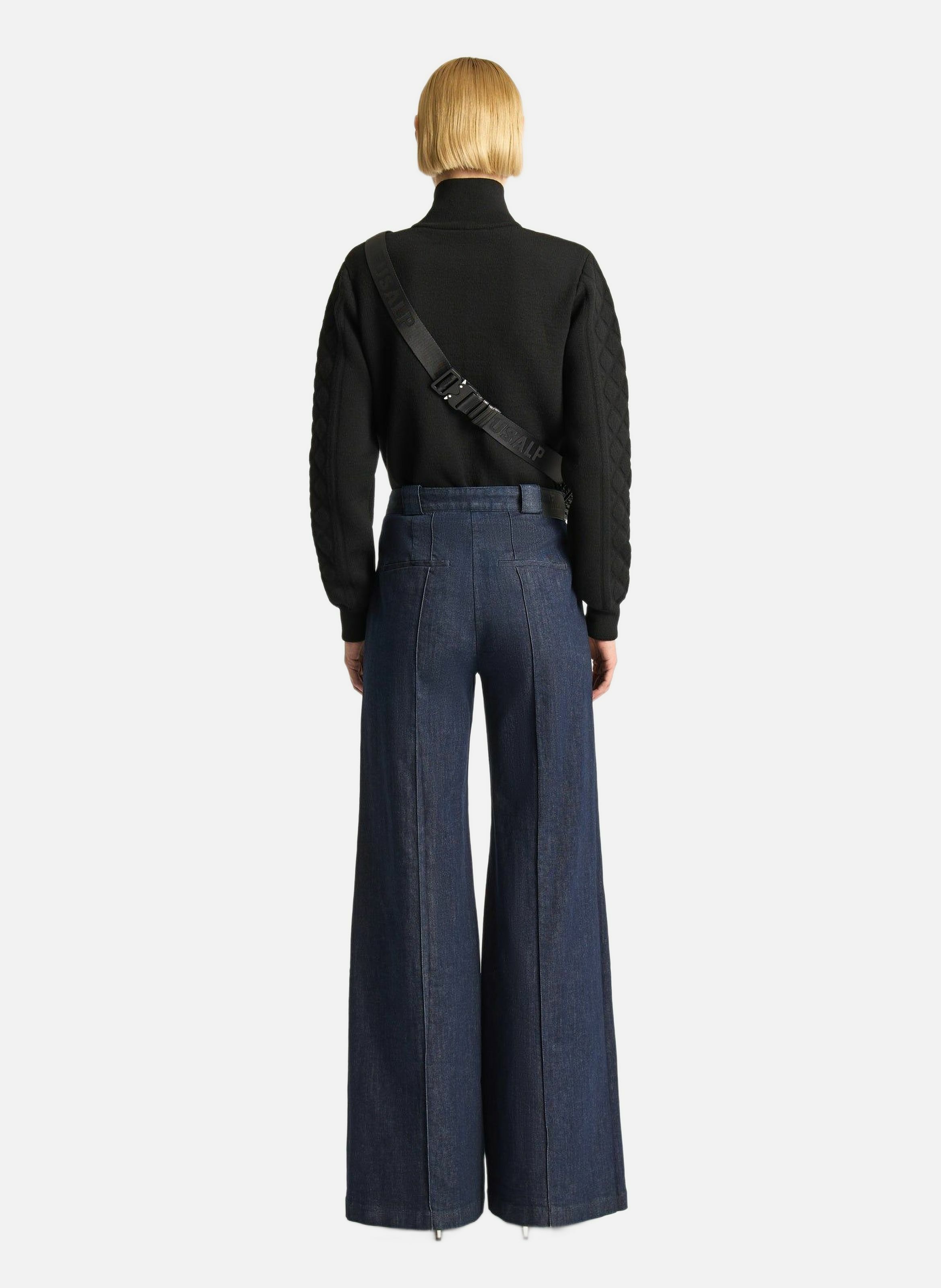 Pantalon noela denim coupe ample FUSALP Bleu