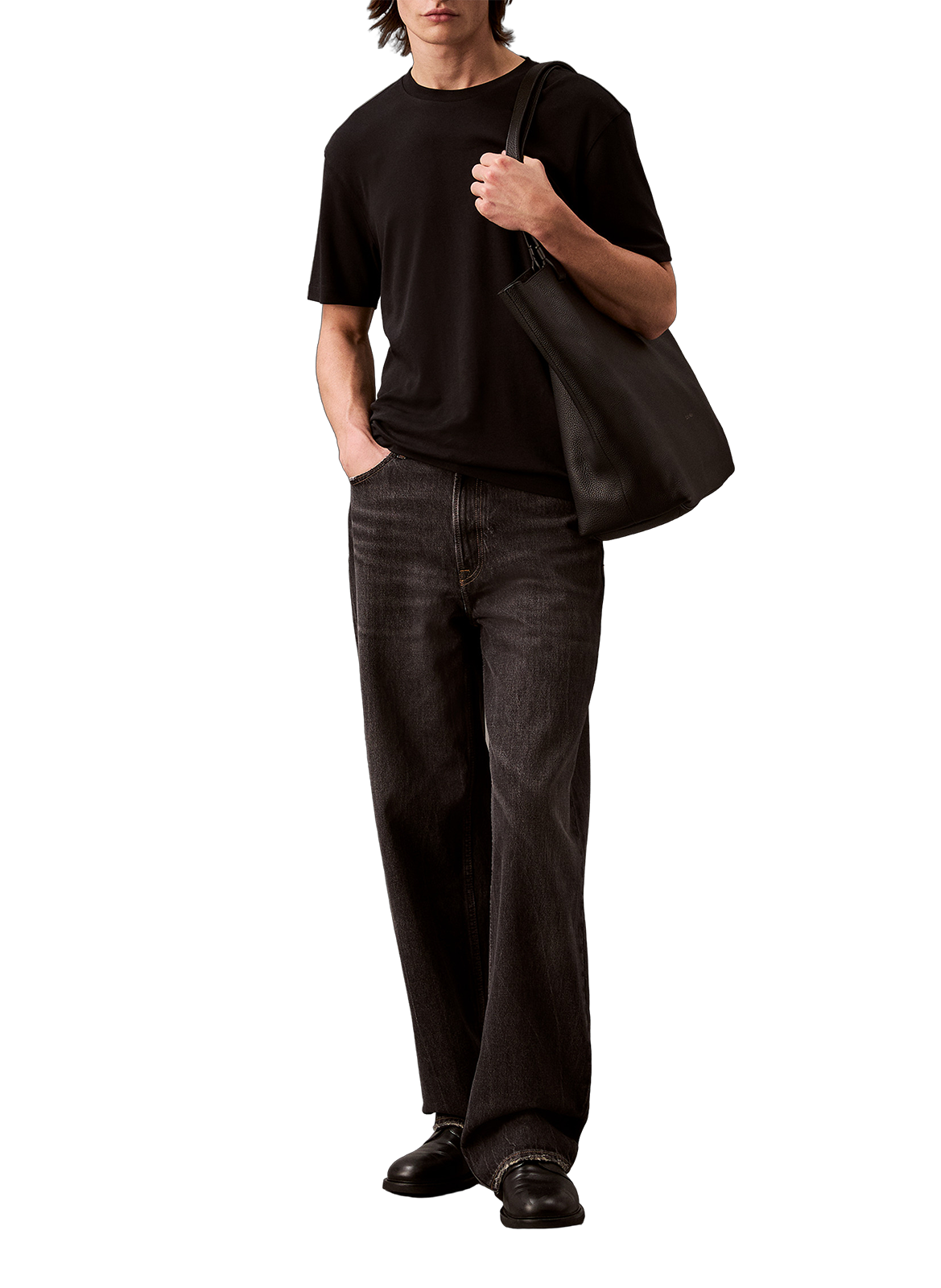 T-shirt en coton CALVIN KLEIN Noir