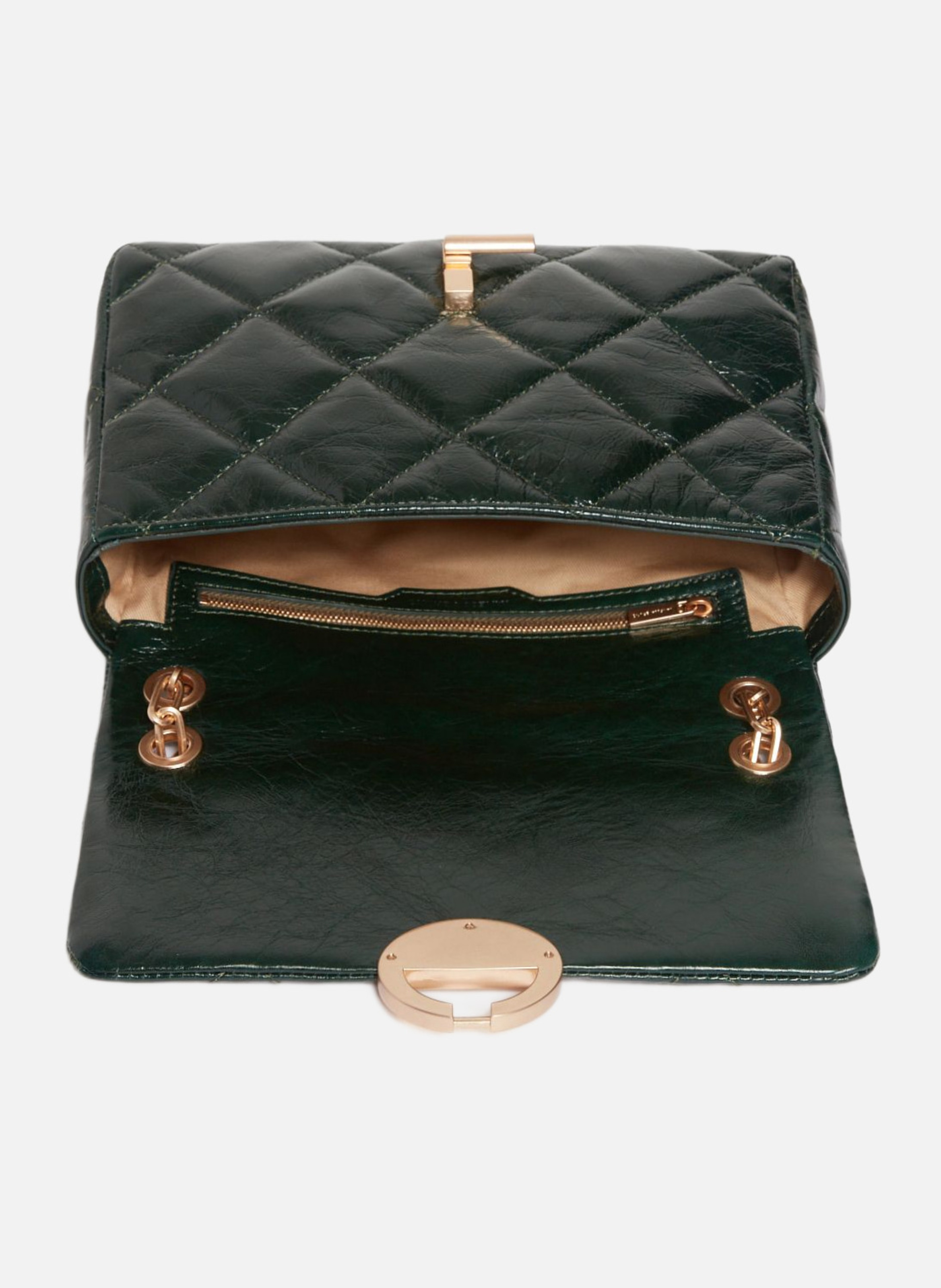 Grand sac moon en cuir VANESSA BRUNO Vert
