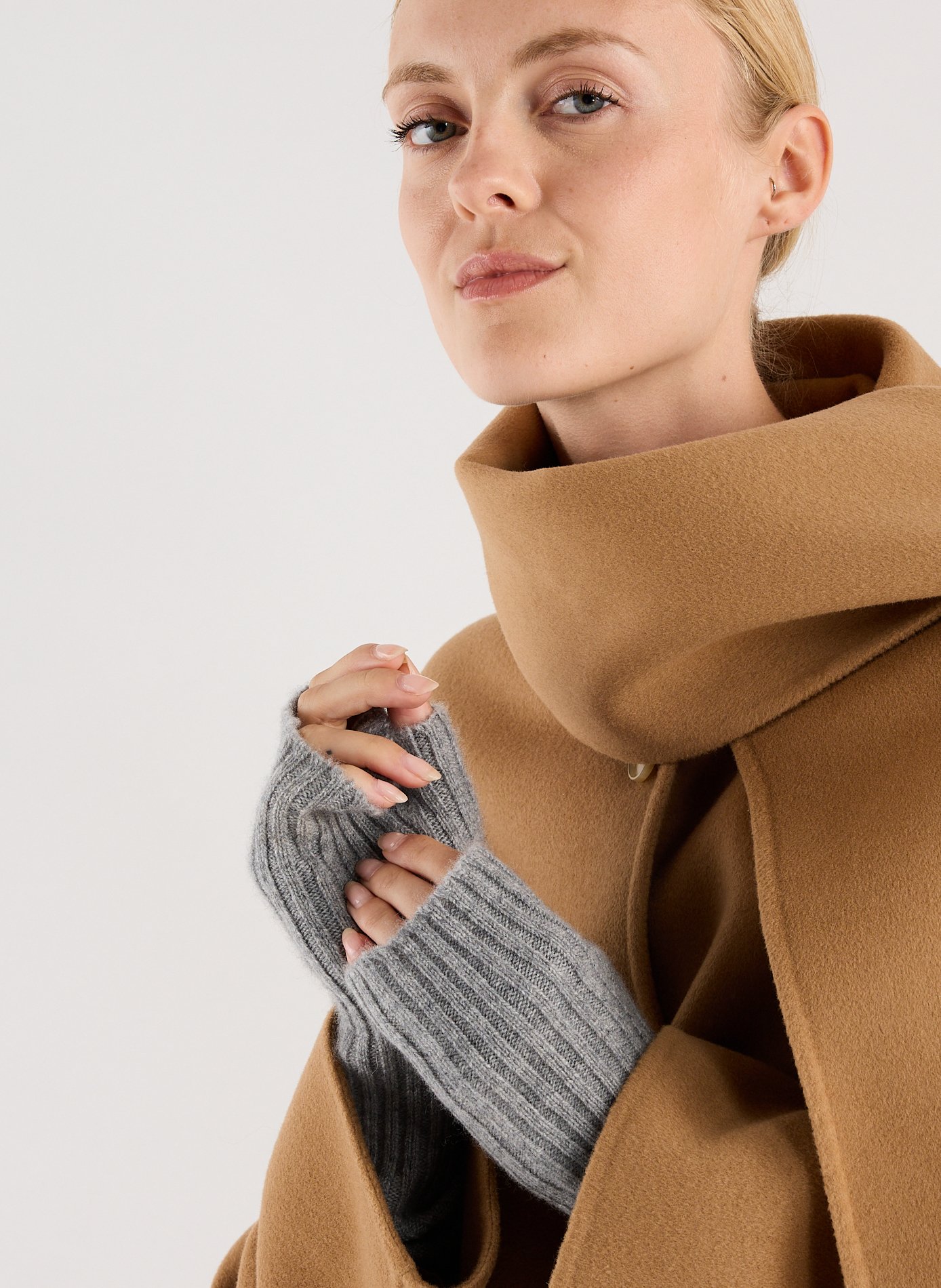 Mitaines en cachemire SAISON 1865 Gris