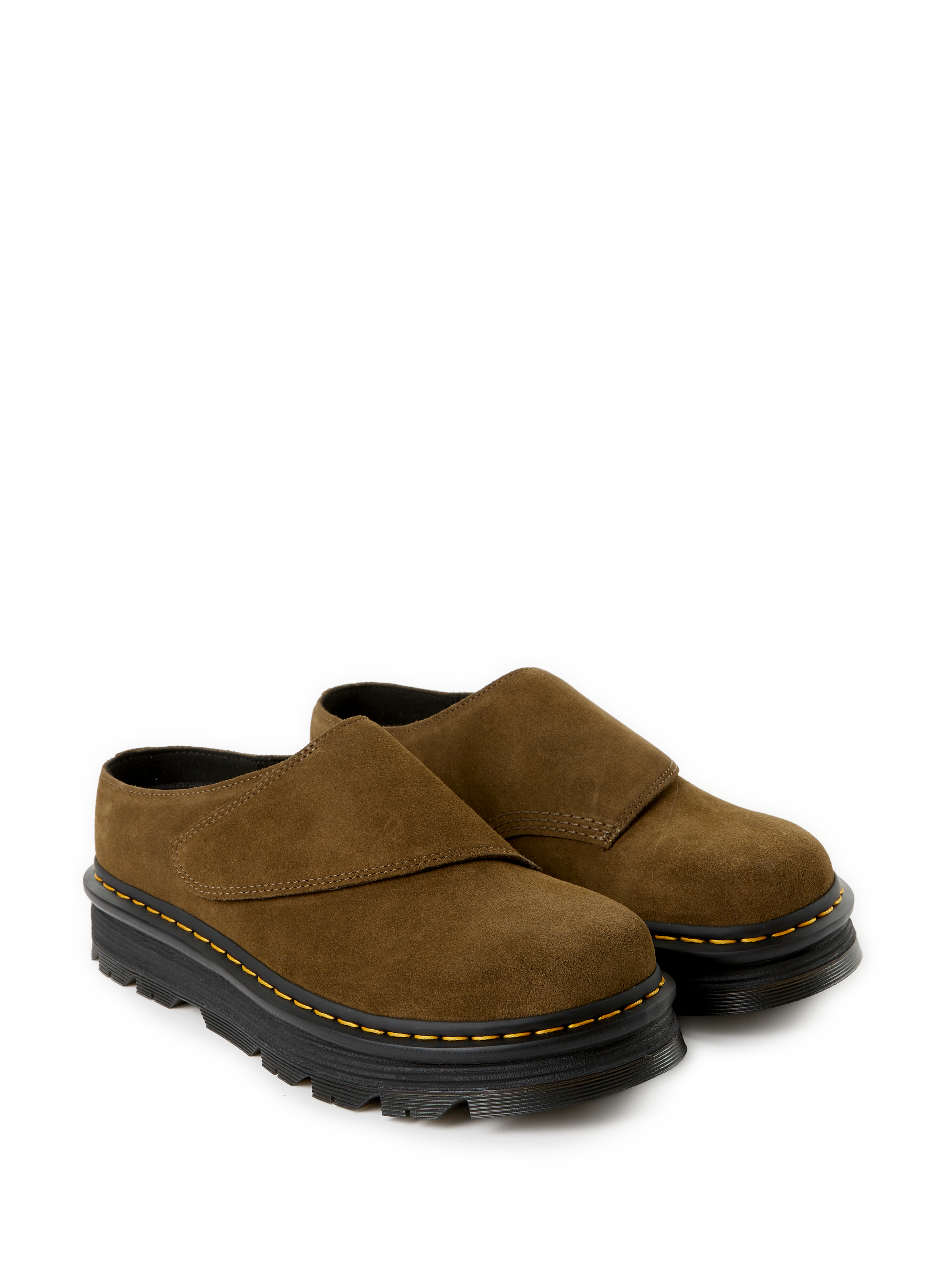 Calfskin Leather Mules DR. MARTENS Green