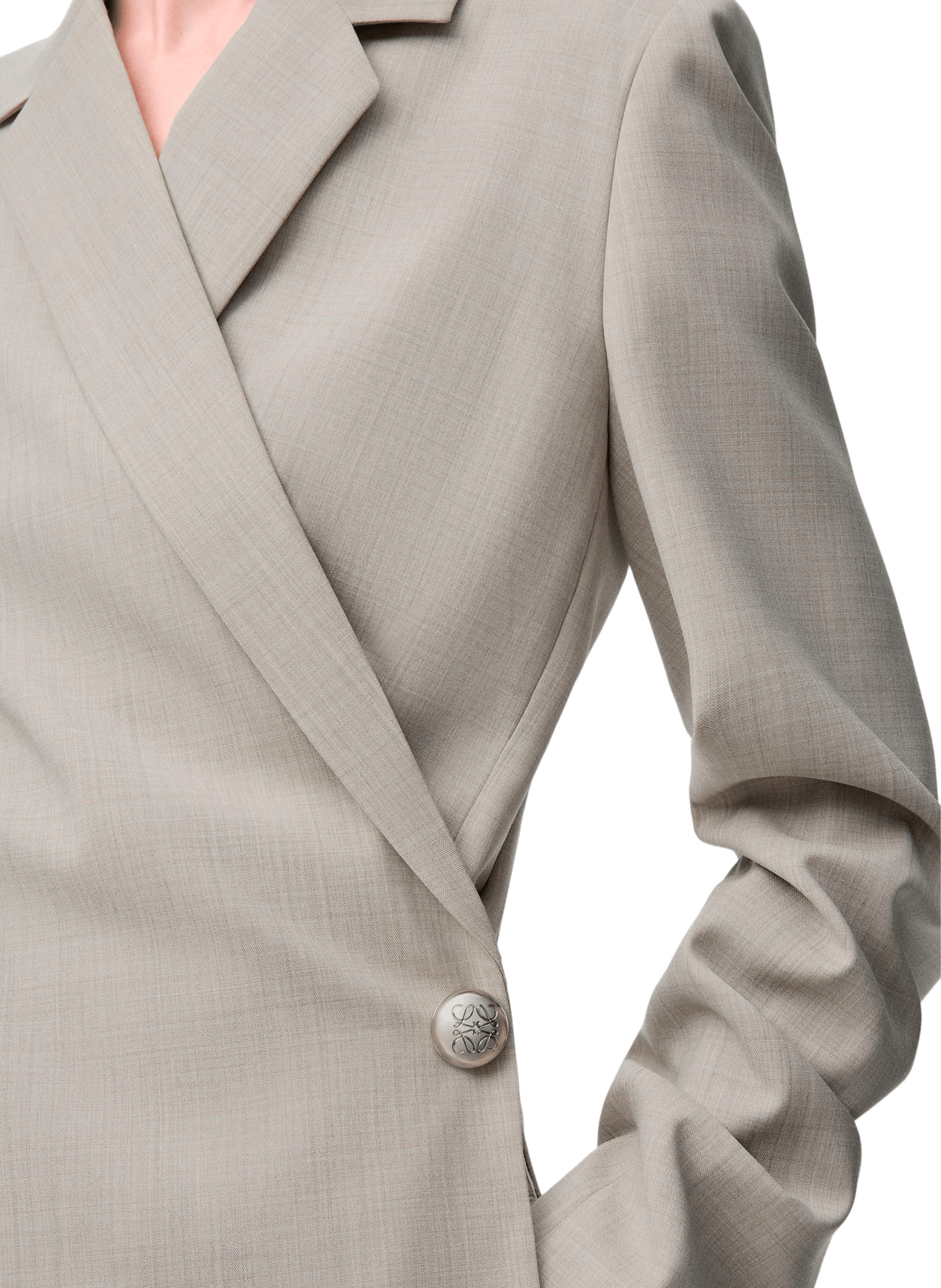 Twisted wool jacket LOEWE Beige