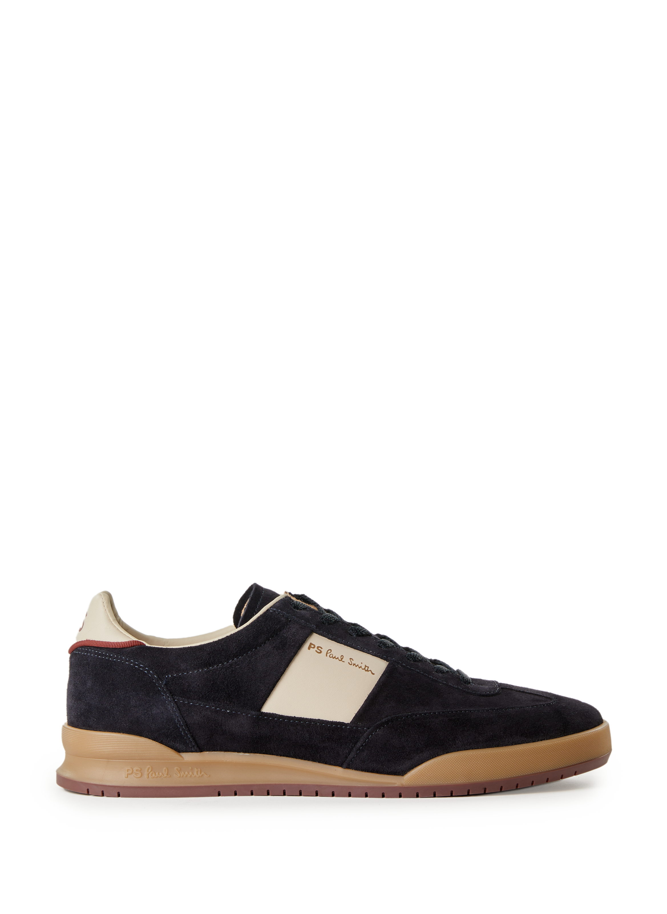 PAUL SMITH Bi-material leather sneakers Blue