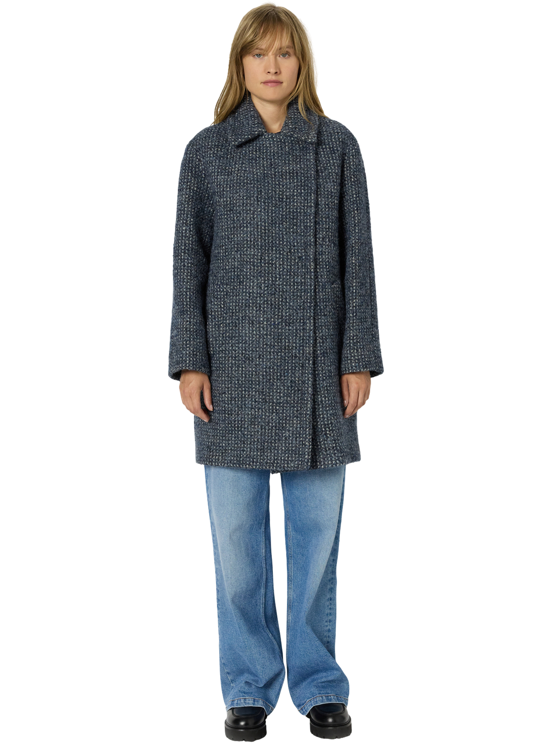 Manteau ample chiné - maliya GERARD DAREL Bleu