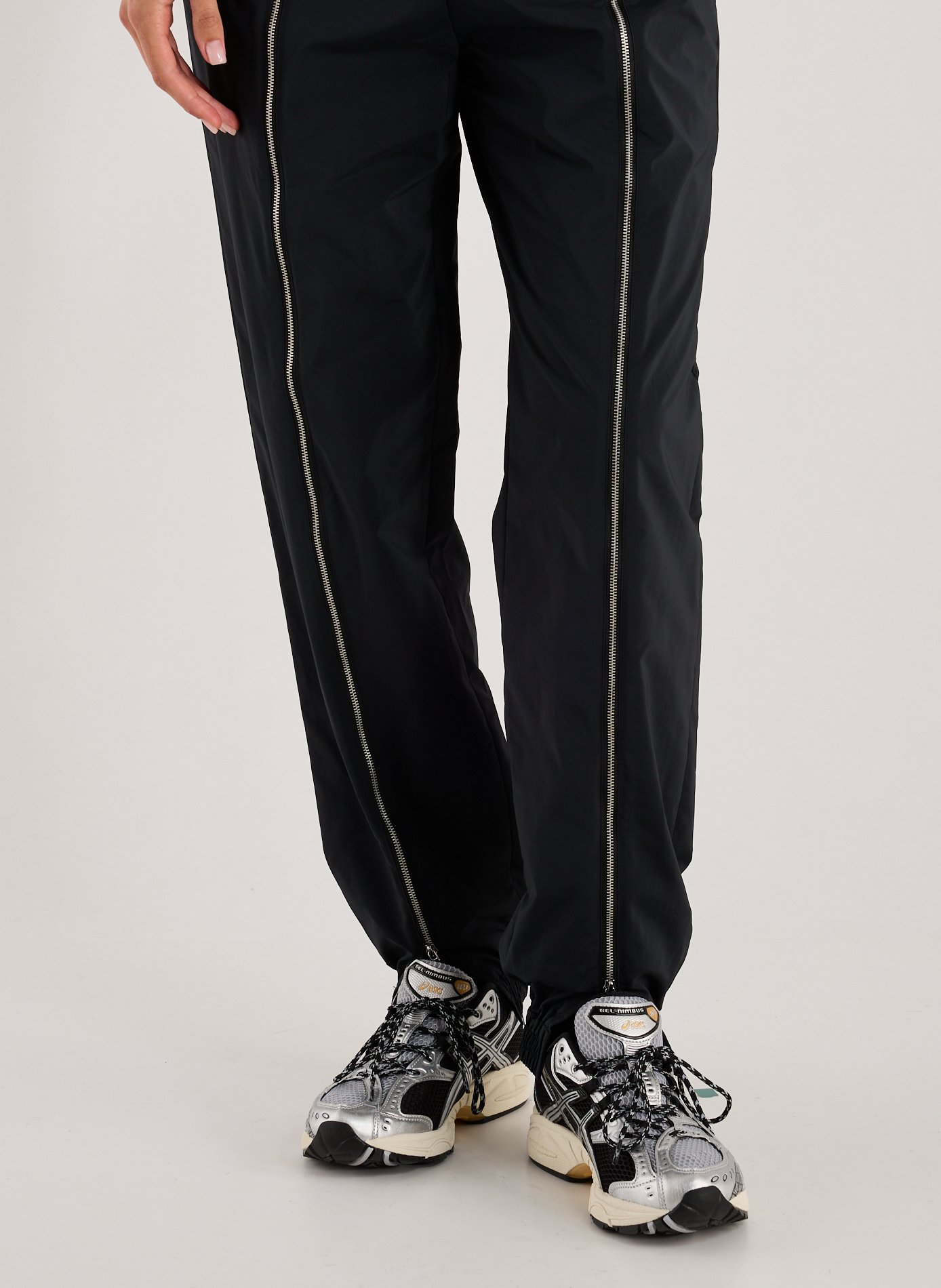 Pantalon de survêtement zippé TIBI Noir