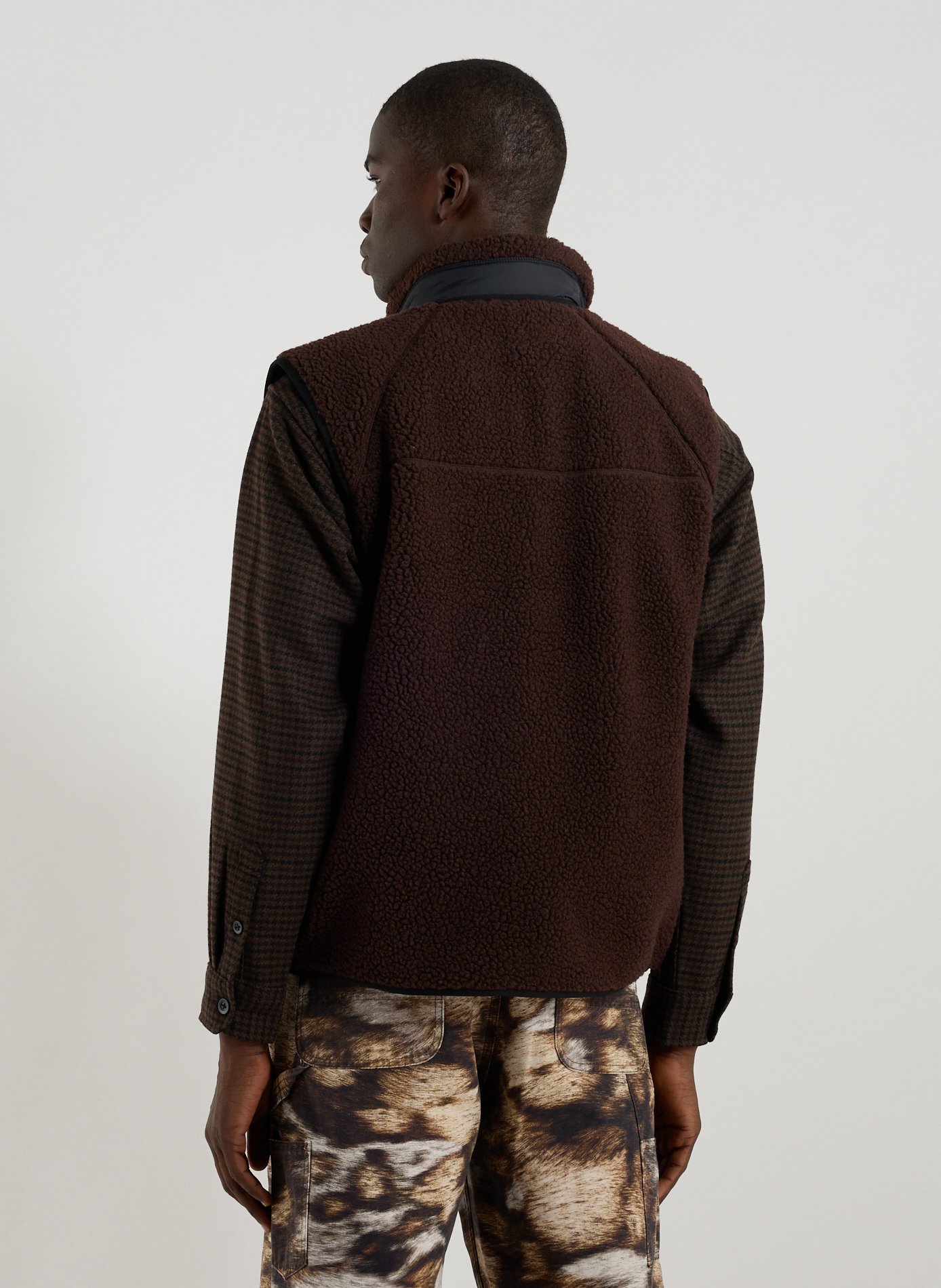 Sleeveless polar fleece vest CARHARTT WIP Brown