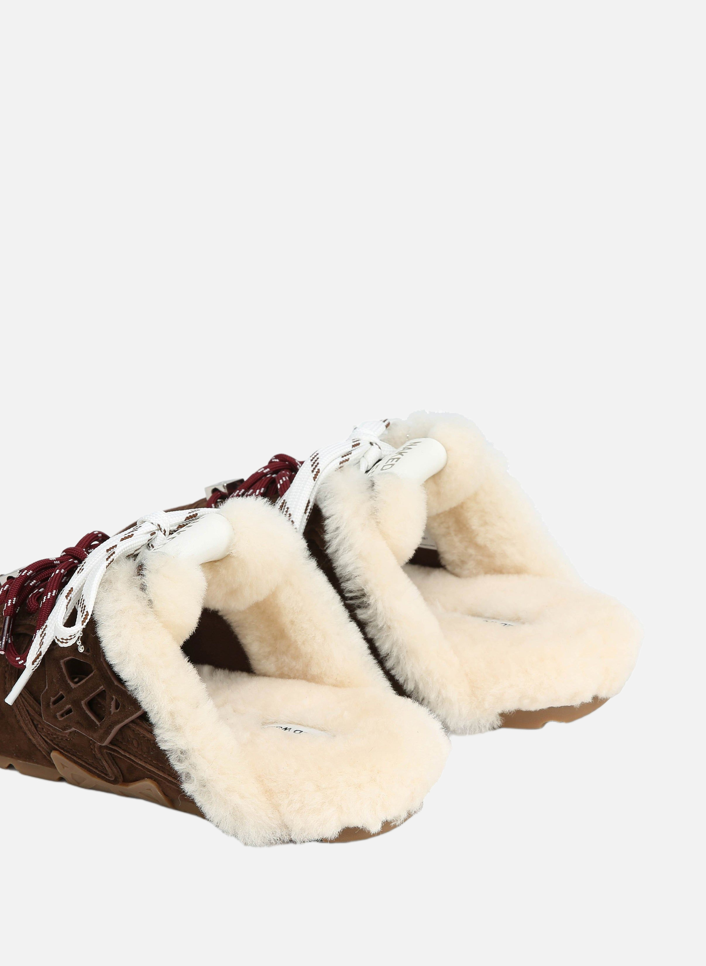 Mules adorn NAKED WOLFE Marron