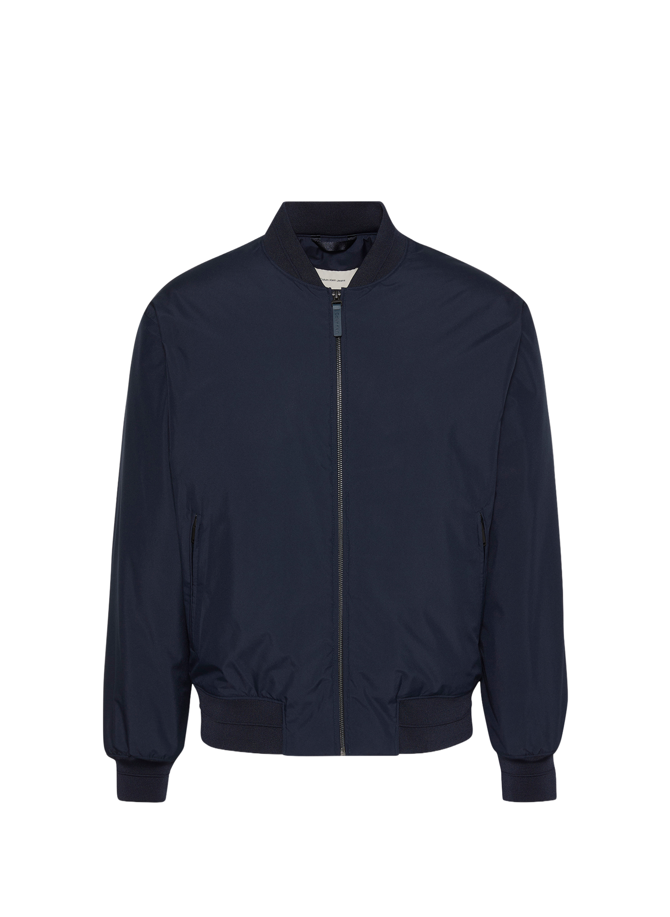 Blouson uni droit à col montant CALVIN KLEIN Bleu