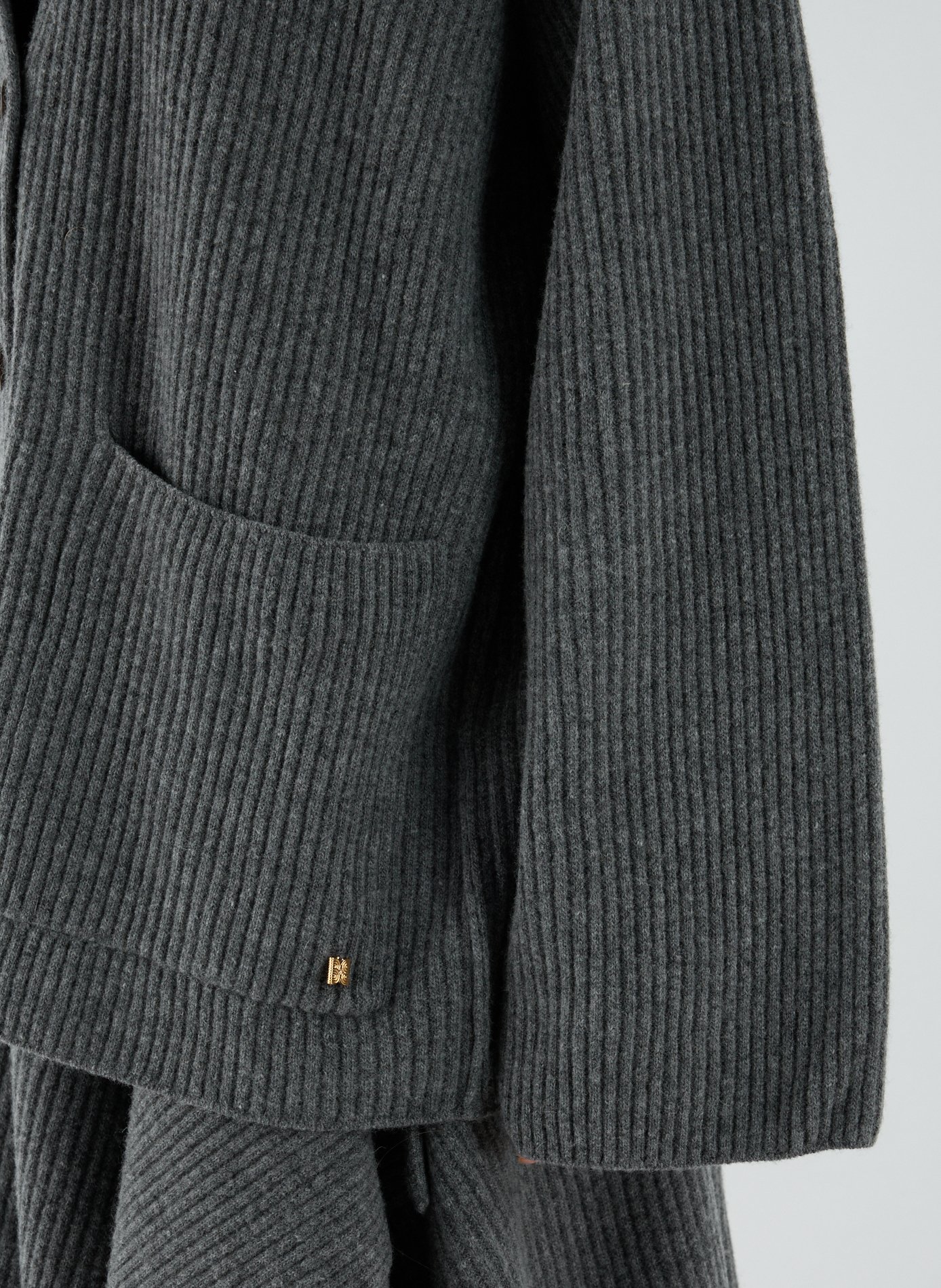 Ribbed cardigan EENK Grey
