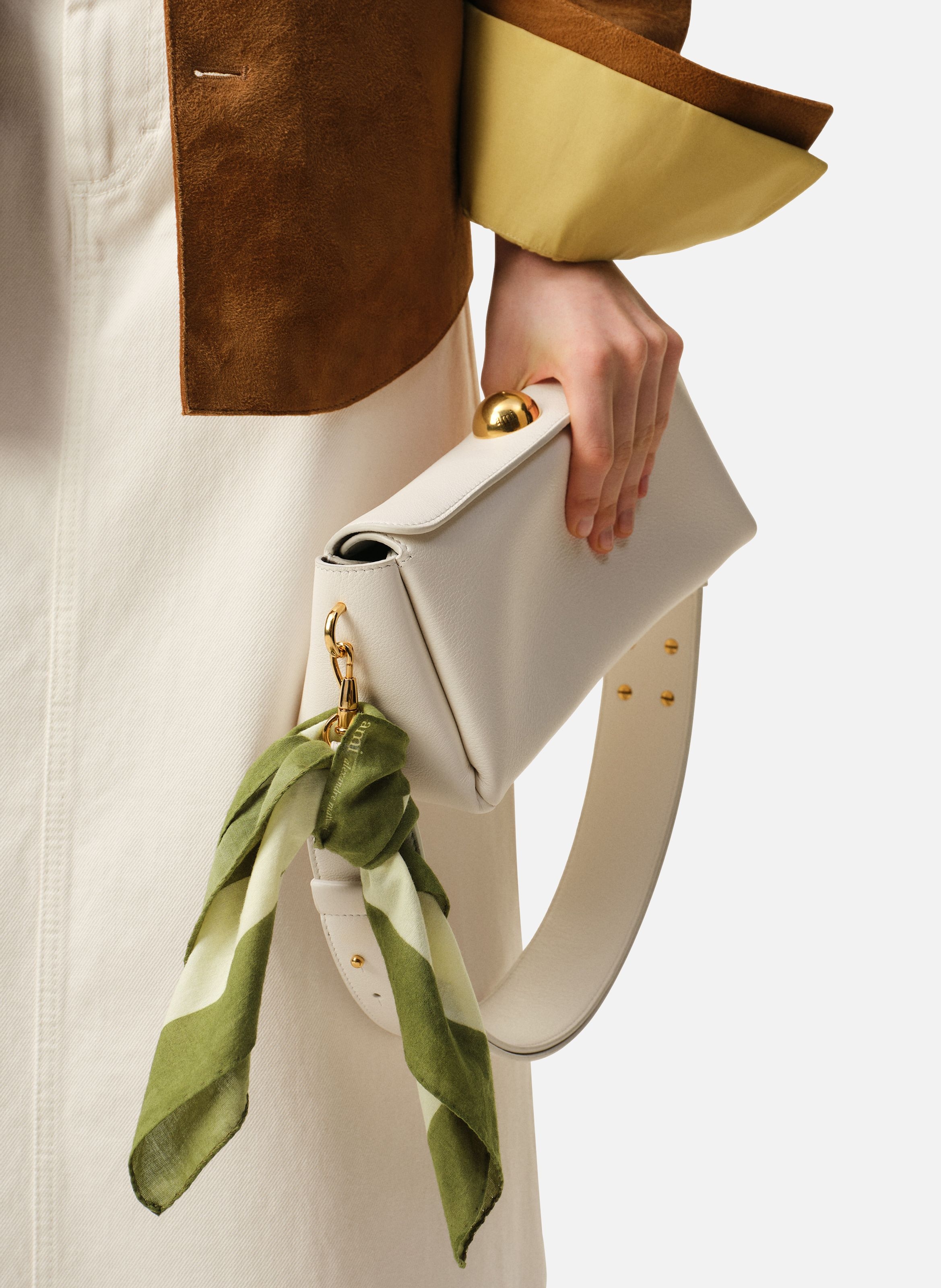 Foulard ami de coeur imprimé unisexe en coton AMI PARIS Vert