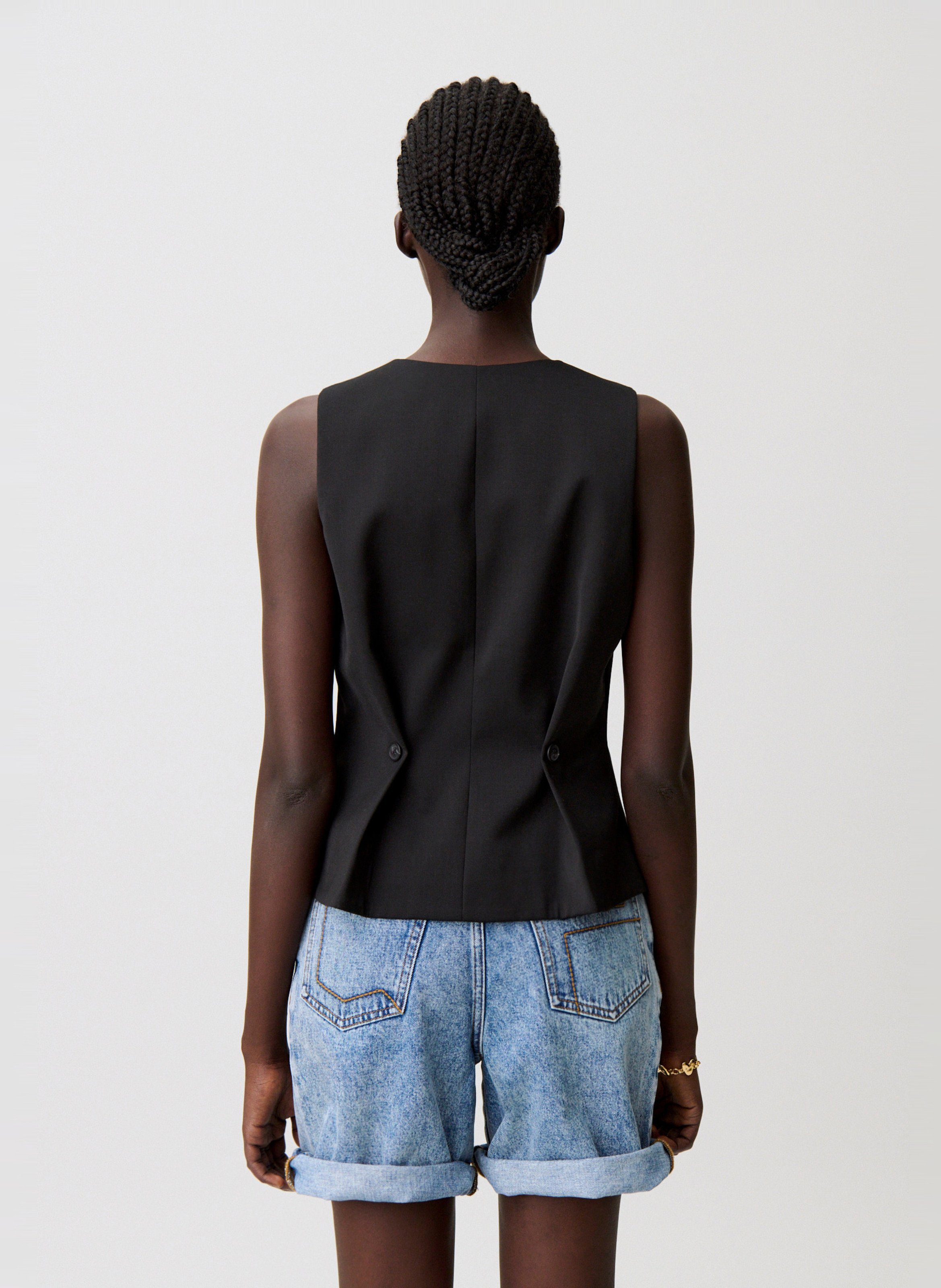 Veste col v CLAUDIE PIERLOT Noir